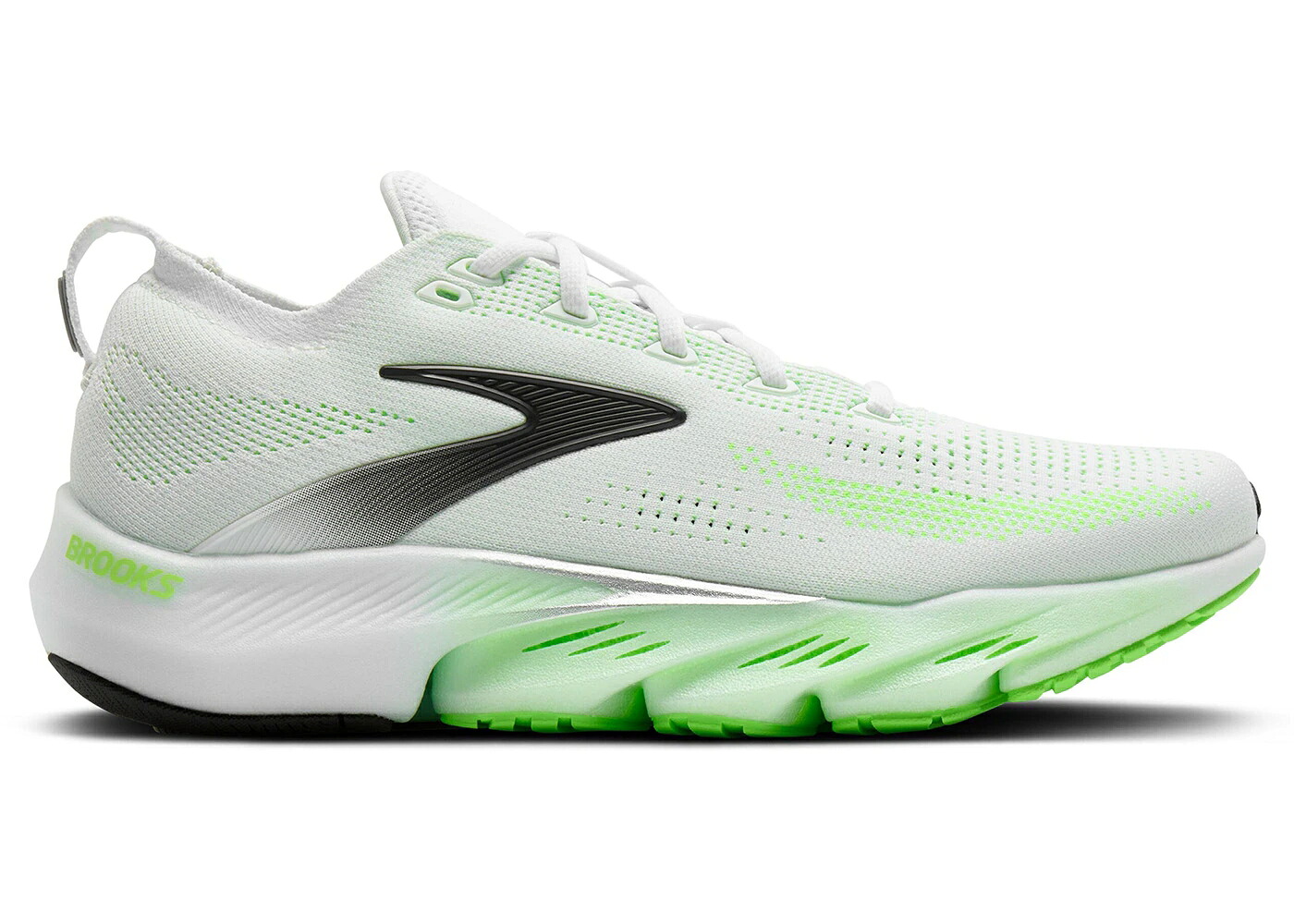 ブルックス 白いこと 白いこと 緑 緑であること スニーカー メンズ BROOKS GLYCERIN FLEX WHITE GREEN GECKO PHANTOM / WHITE GREEN GECKO PHANTOM