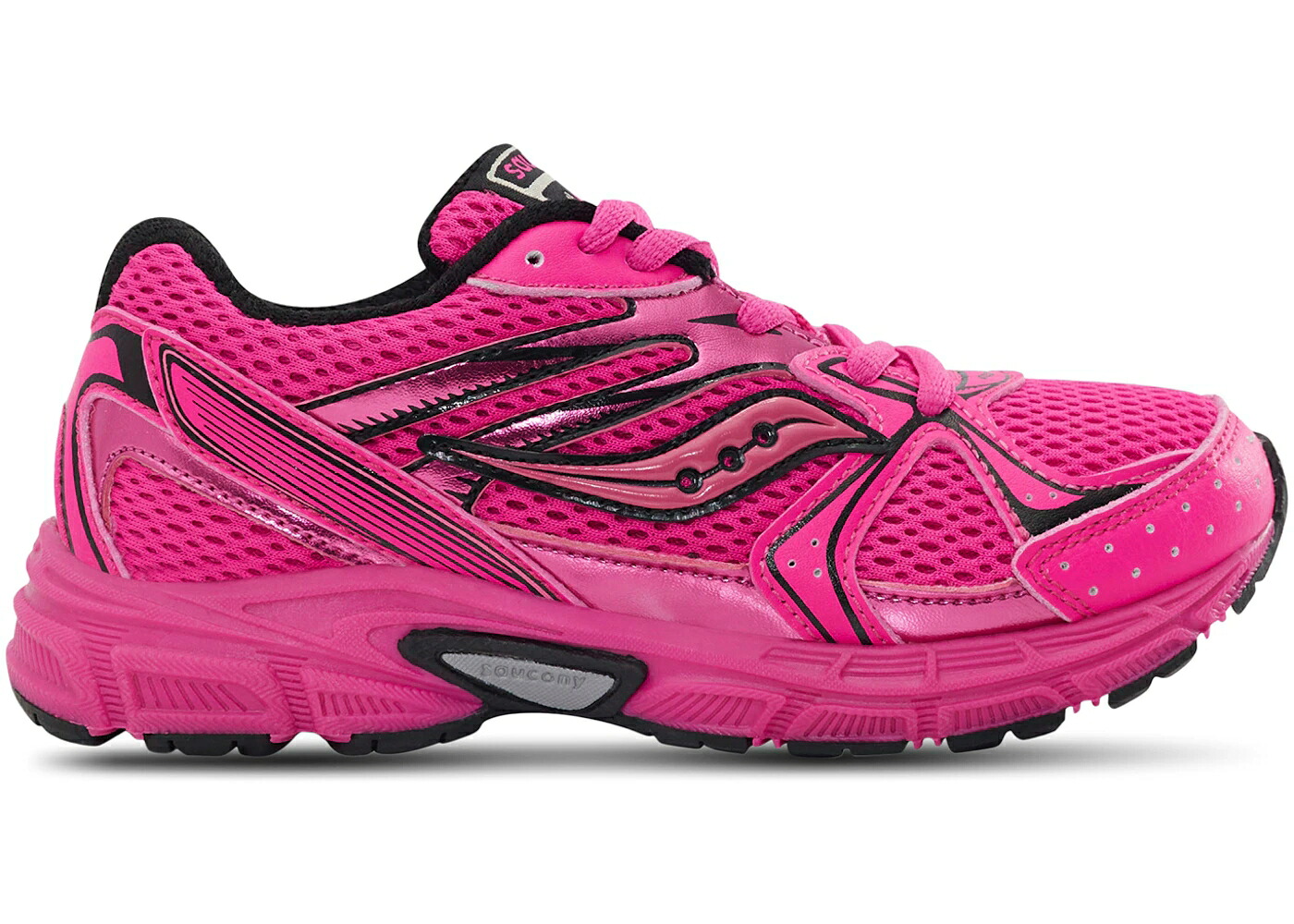 サッカニー さくら色 黒いこと 黒いこと お坊っちゃん キッズ SAUCONY RIDE MILLENIUM PINK BLACK (GS) / PINK BLACK もの言う花 マタニティ スニーカー