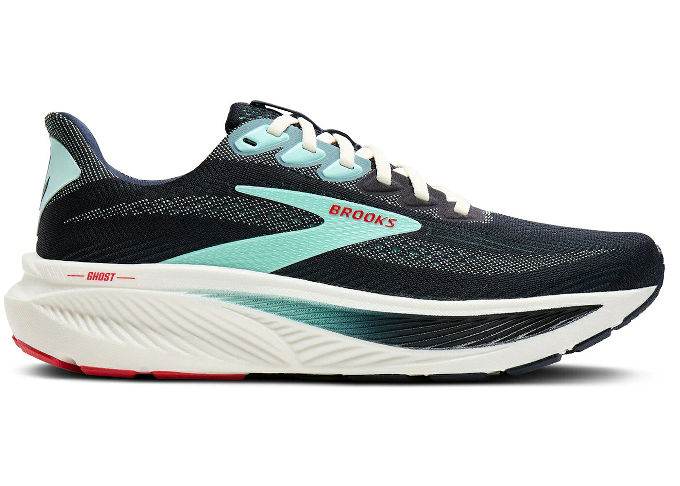ブルックス 紺色 米国海軍 赤 赤いこと スニーカー メンズ BROOKS GHOST 17 KRAKEN / NAVY ICE RED