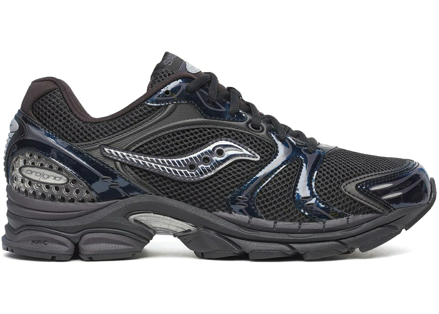 サッカニー 黒いこと 黒いこと 紺色 米国海軍 WOMEN\u0027S スニーカー レディース SAUCONY PROGRID TRIUMPH 4 CHROMA BLACK NAVY (WOMEN\u0027S) /