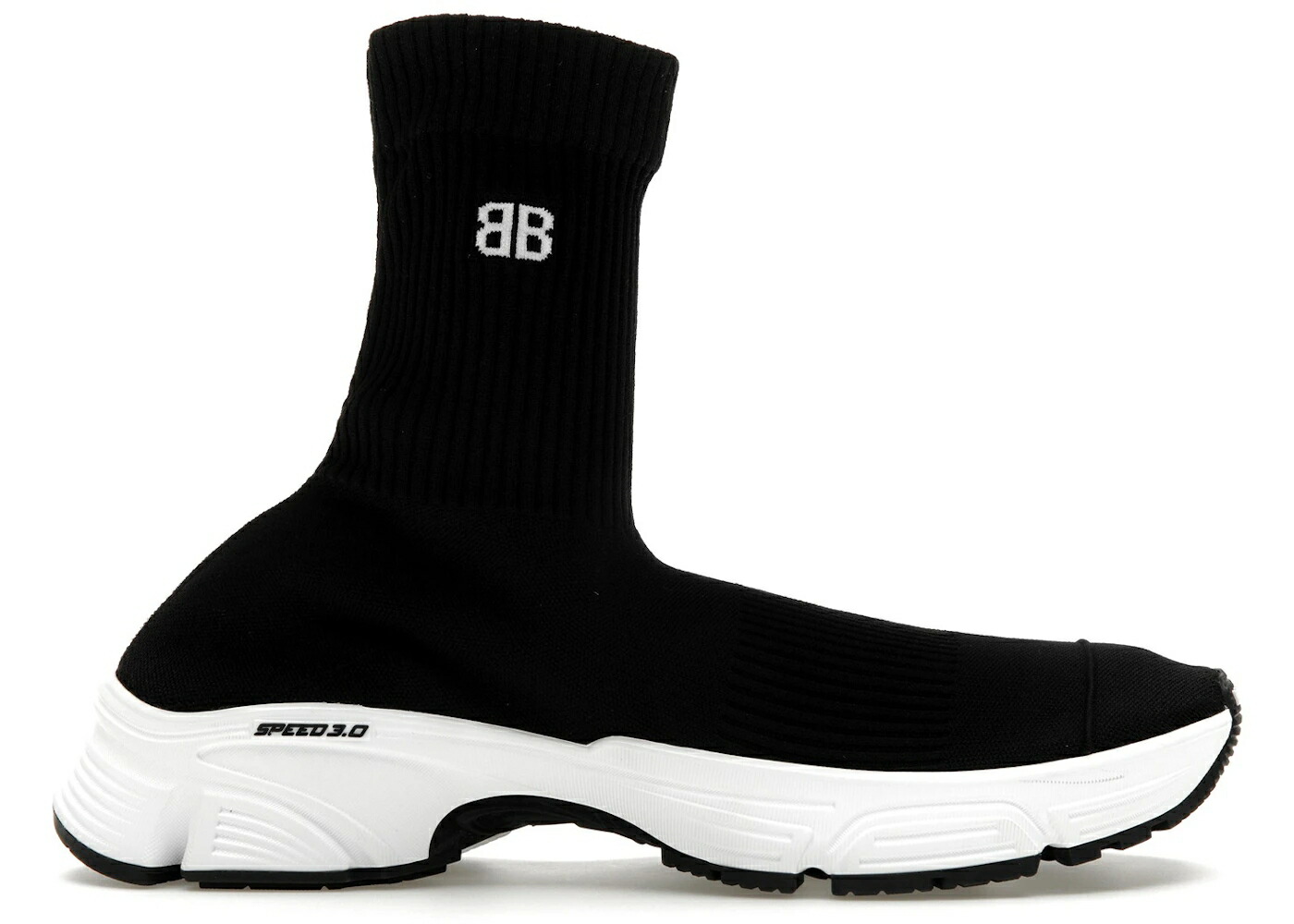 バレンシアガ 機敏さ 黒いこと 黒いこと 白いこと 白いこと 3.0 スニーカー メンズ BALENCIAGA SPEED BLACK WHITE / BLACK WHITE