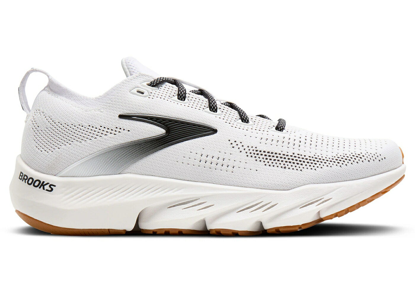 ブルックス 白いこと 白いこと 黒いこと 黒いこと スニーカー メンズ BROOKS GLYCERIN FLEX WHITE BLACK GUM / WHITE BLACK GUM