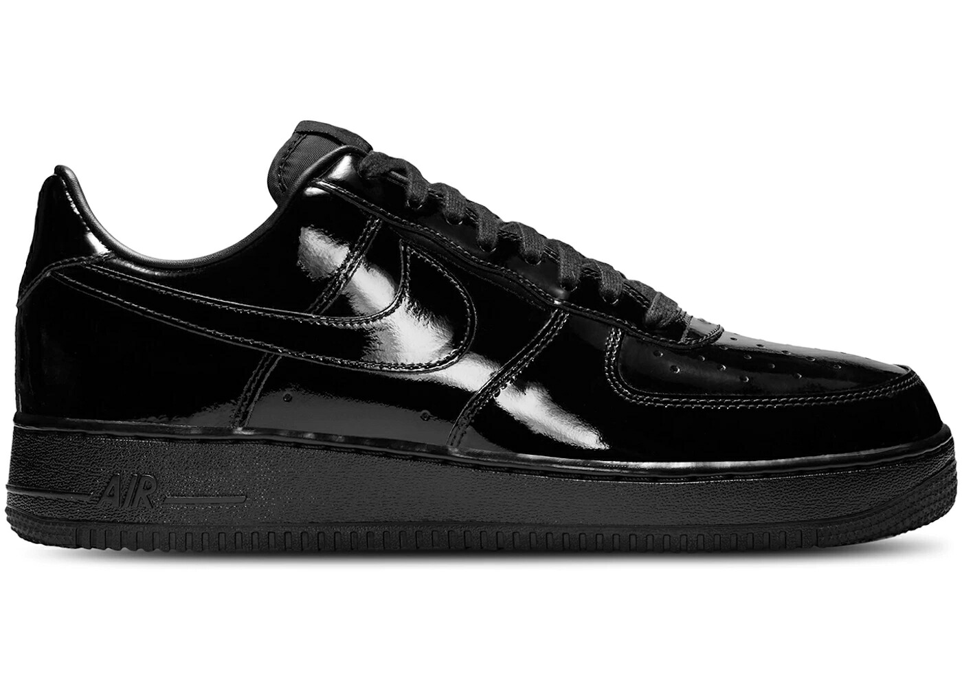 ナイキ 割り増し金 黒いこと 黒いこと 専売特許 空軍 \u002707 スニーカー メンズ NIKE AIR FORCE 1 LOW PREMIUM BLACK PATENT / BLACK BLACK BLACK