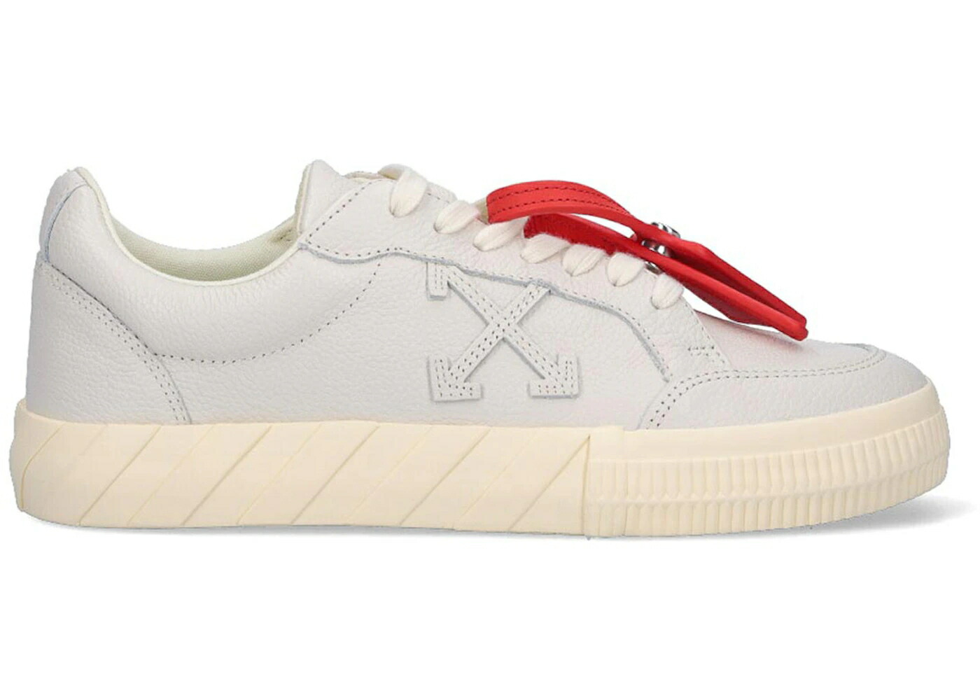 象牙色 なめし革 靴 スニーカー 薄墨色 薄墨色 白いこと 白いこと メンズ OFF-WHITE VULC LEATHER SNEAKER GREY WHITE / GREY WHITE