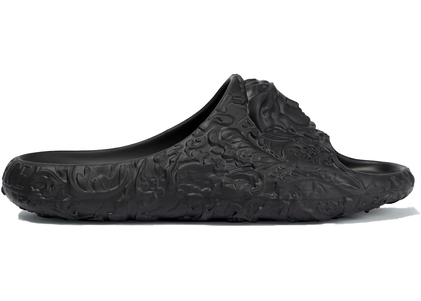 ヴェルサーチェ サンダル 黒色 ブラック スニーカー メンズ VERSACE DIMENSION MEDUSA SLIDE BLACK /|スニケス