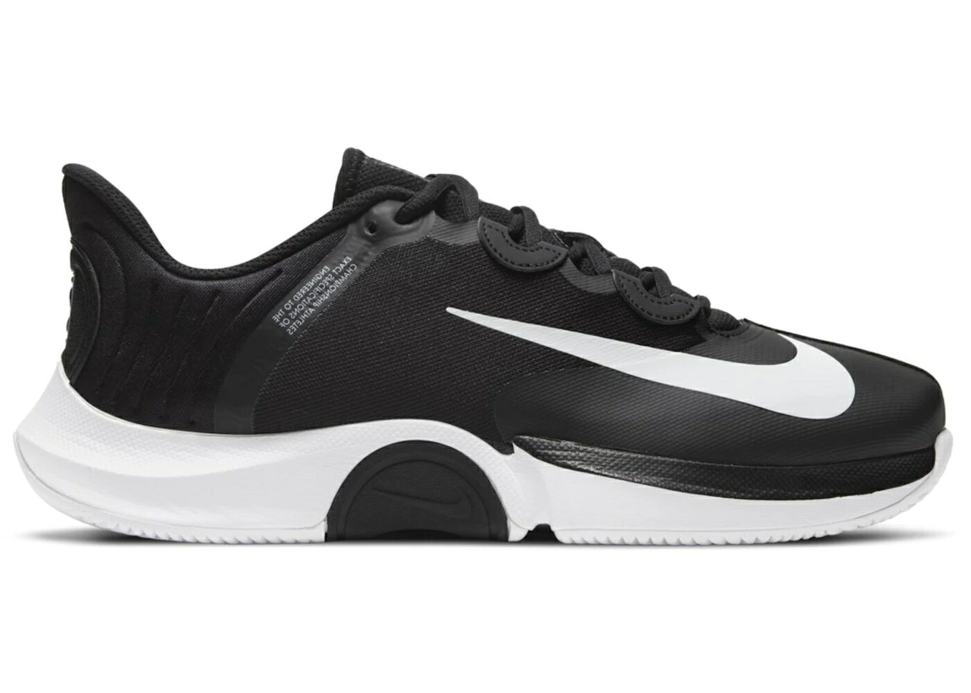 ナイキ 厚地の外套 望遠レンズ ターボ 黒いこと 黒いこと 白いこと 白いこと スニーカー メンズ NIKE COURT AIR ZOOM GP TURBO BLACK WHITE / BLACK WHITE