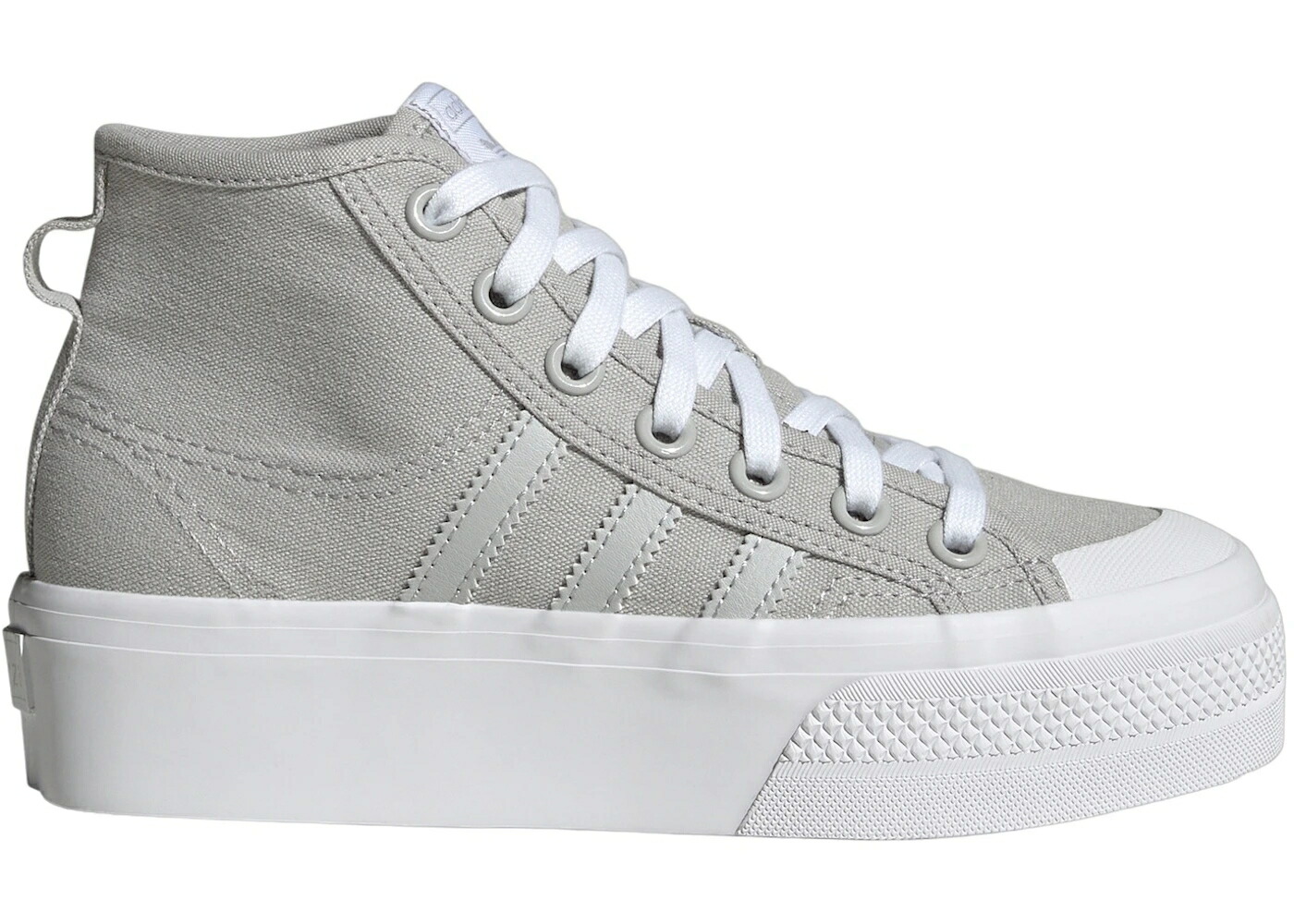 アディダス ミッド 薄墨色 薄墨色 白いこと 白いこと お坊っちゃん キッズ ADIDAS NIZZA PLATFORM MID GREY CLOUD WHITE (GS) / GREY TWO GREY TWO CLOUD WHITE もの言う花 マタニティ スニーカー