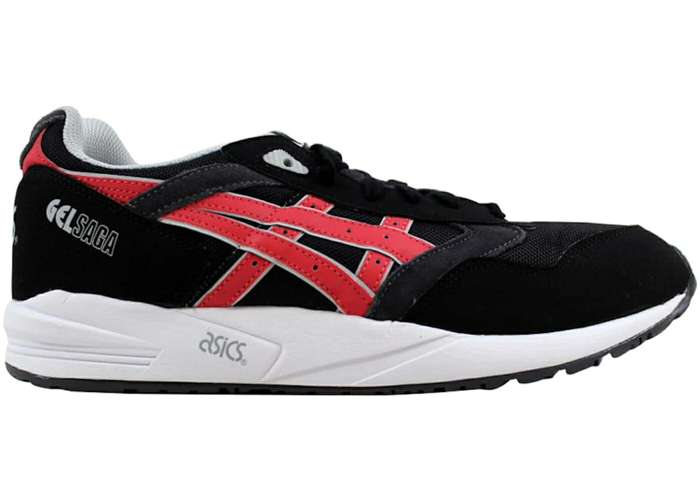 アシックス 黒いこと 黒いこと ぶどう酒色 バーガンディー スニーカー メンズ ASICS GEL-SAGA 3M / BLACK BURGUNDY