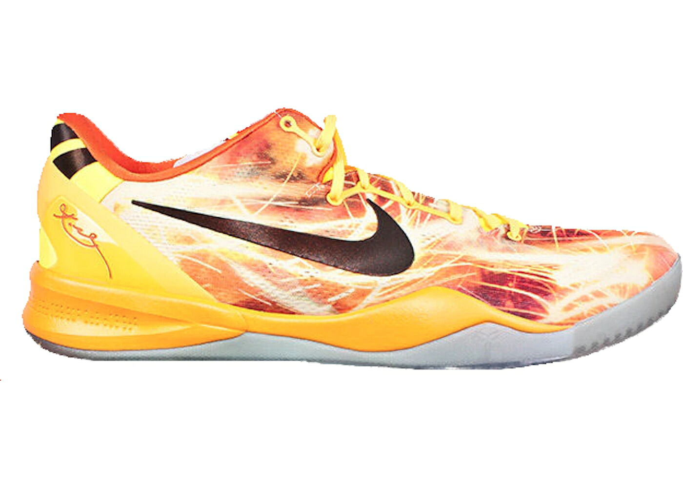 ナイキ コービー レーザー 橙 オレンジ 茶色 ブラウン スニーカー メンズ NIKE KOBE 8 SHANGHAI FIREWORKS / LASER ORANGE CINNABAR BROWN｜スニケス