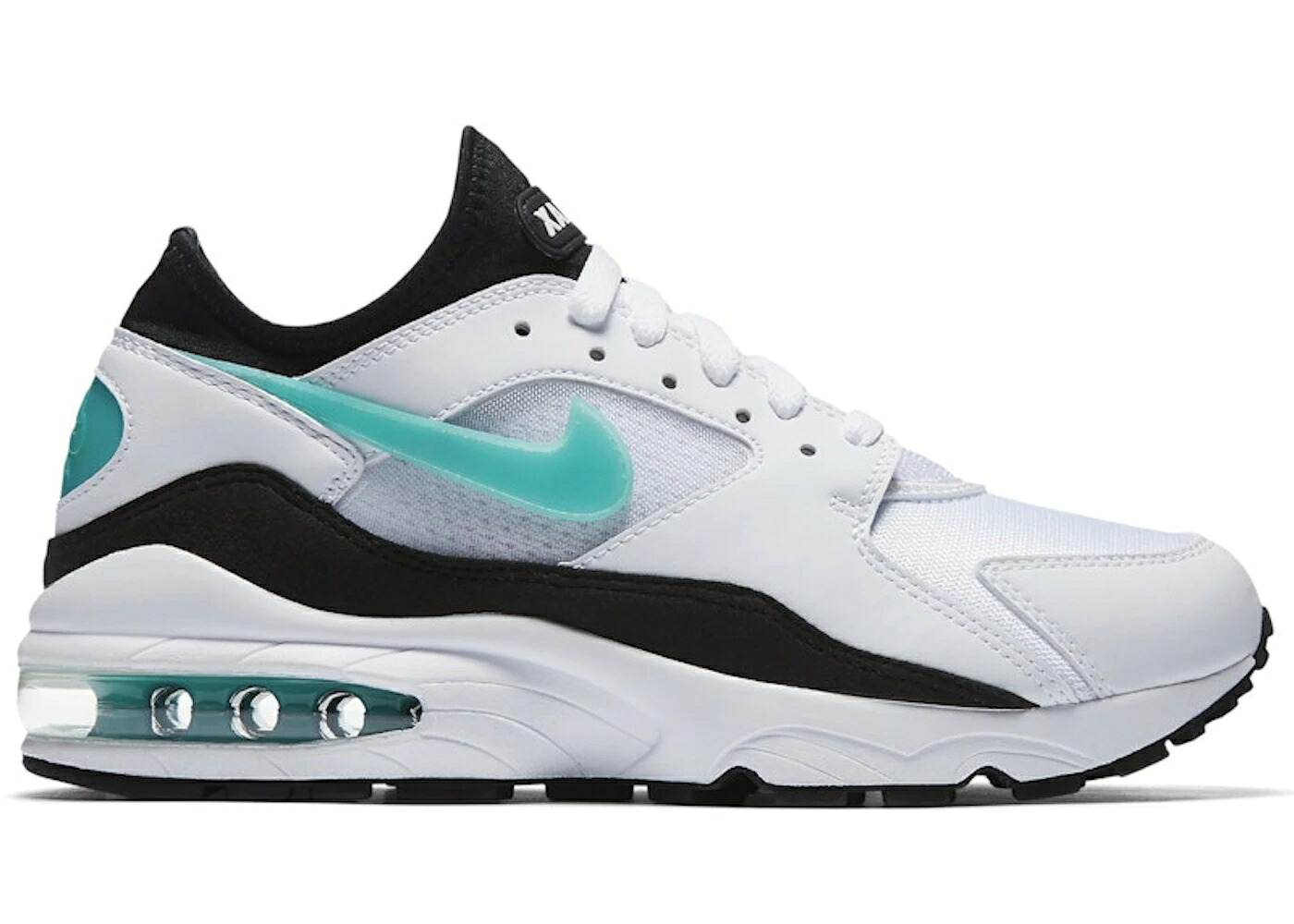 ナイキ マックス 白いこと 白いこと 黒いこと 黒いこと エア湖マックス WOMEN\u0027S スニーカー レディース NIKE AIR MAX 93 MENTHOL (2018) (WOMEN\u0027S) / WHITE SPORT TURQUOISE BLACK