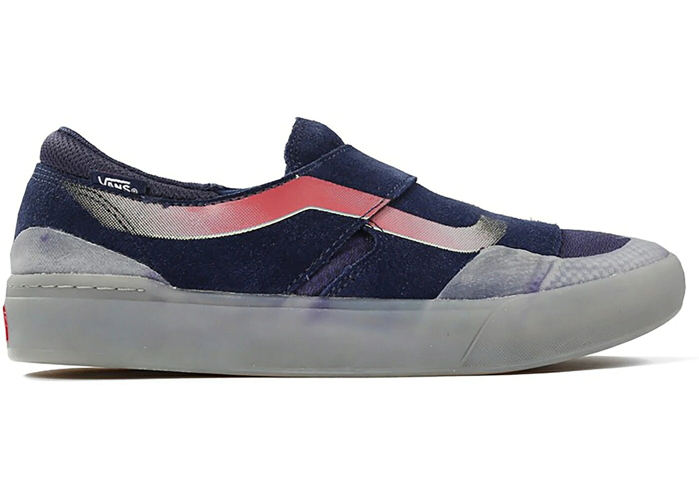 ヴァンズ バンズ スリッポン 労働者階級 紺色 米国海軍 スニーカー メンズ VANS SLIP-ON EXP PRO NAVY FROST / NAVY FROST