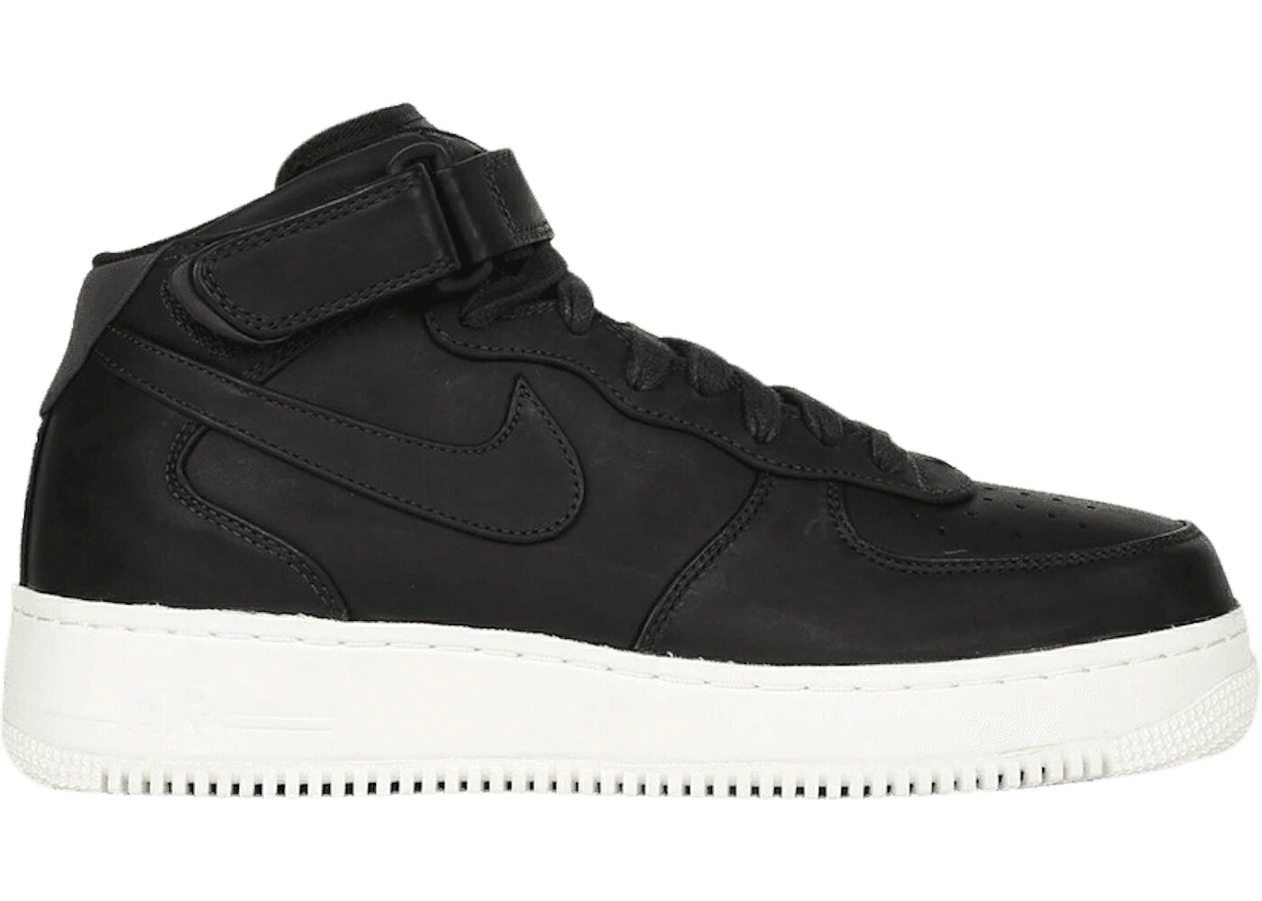 ナイキ ミッド 黒いこと 黒いこと 空軍 スニーカー メンズ NIKE AIR FORCE 1 MID BLACK SAIL (NIKELAB) / BLACK BLACK BLACK SAIL