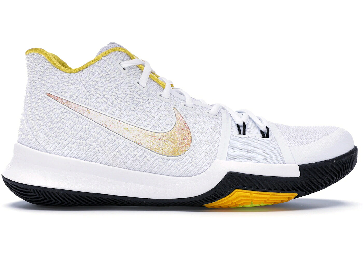 ナイキ カイリー 白いこと 白いこと 黒いこと 黒いこと スニーカー メンズ NIKE KYRIE 3 N7 (2017) / WHITE WHITE VARSITY MAIZE BLACK