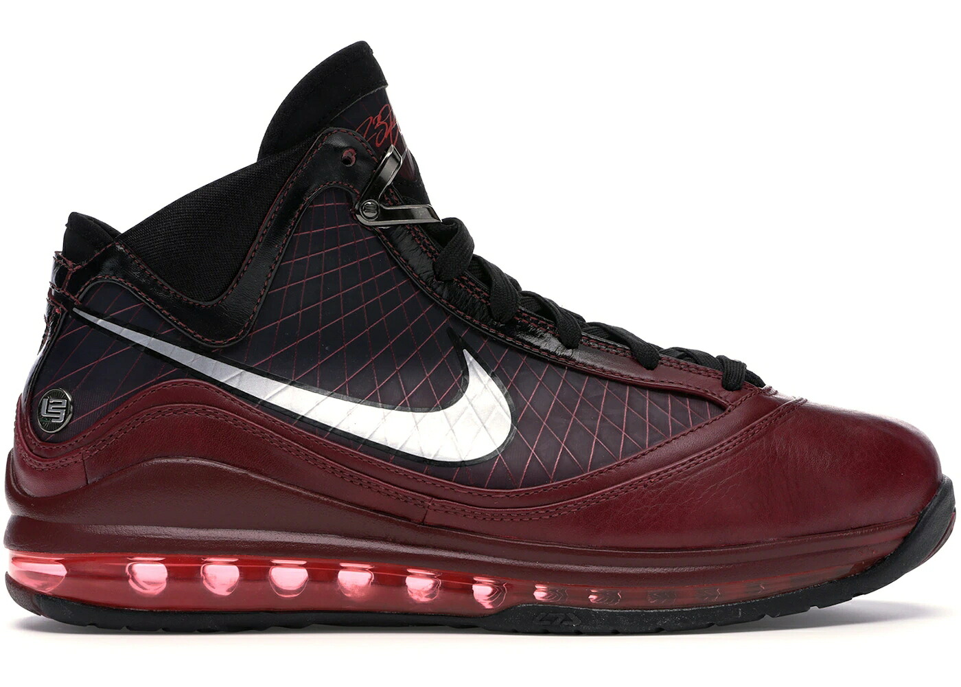ナイキ レブロン クリスマス チーム 赤 レッド 銀色 シルバー 黒色 ブラック スニーカー メンズ NIKE LEBRON 7 CHRISTMAS (2009) / TEAM RED METALLIC SILVER BLACK｜スニケス
