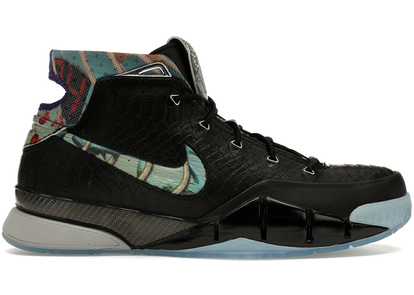 ナイキ コービー 黒いこと 黒いこと 薄墨色 薄墨色 スニーカー メンズ NIKE KOBE 1 PRELUDE (81 POINTS) / BLACK MULTI COLOR WOLF GREY