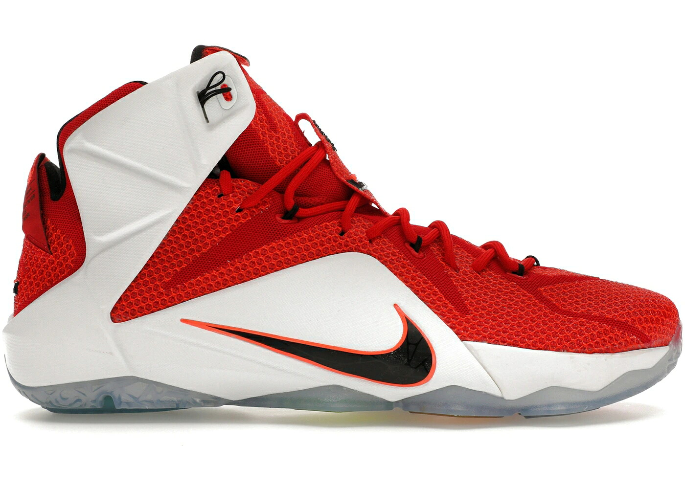 ナイキ レブロン 赤 赤いこと 白いこと 白いこと クリムゾン 黒いこと 黒いこと スニーカー メンズ NIKE LEBRON 12 HEART OF A LION / RED WHITE CRIMSON BLACK