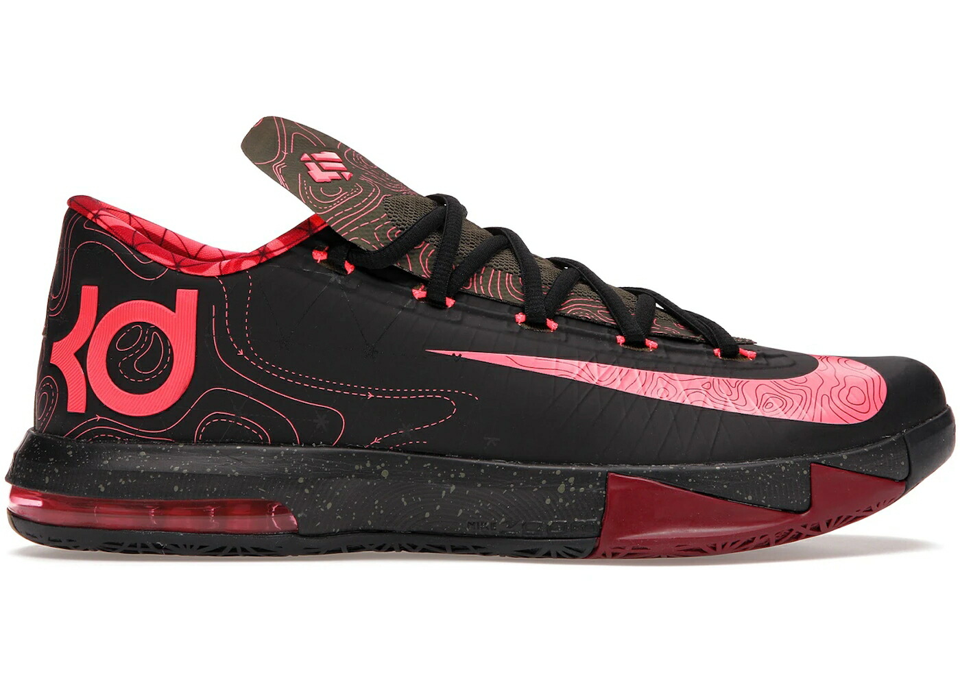 ナイキ 黒いこと 黒いこと 赤 赤いこと スニーカー メンズ NIKE KD 6 METEOROLOGY / BLACK ATOMIC RED