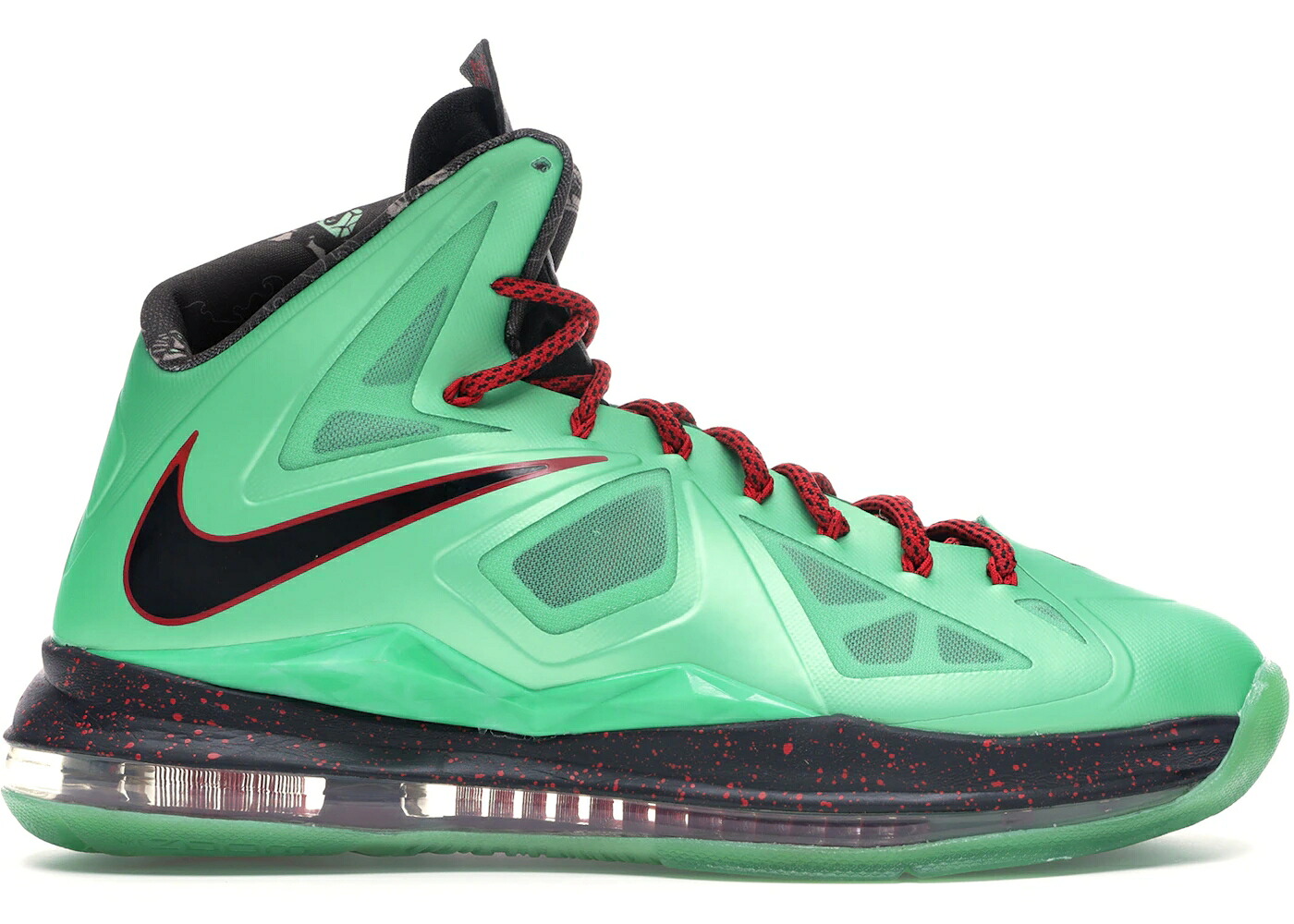 ナイキ レブロン 翡翆 ジェード 黒いこと 黒いこと 赤 赤いこと スニーカー メンズ NIKE LEBRON X CUTTING JADE / TORMALINE BLACK UNIVERSITY RED