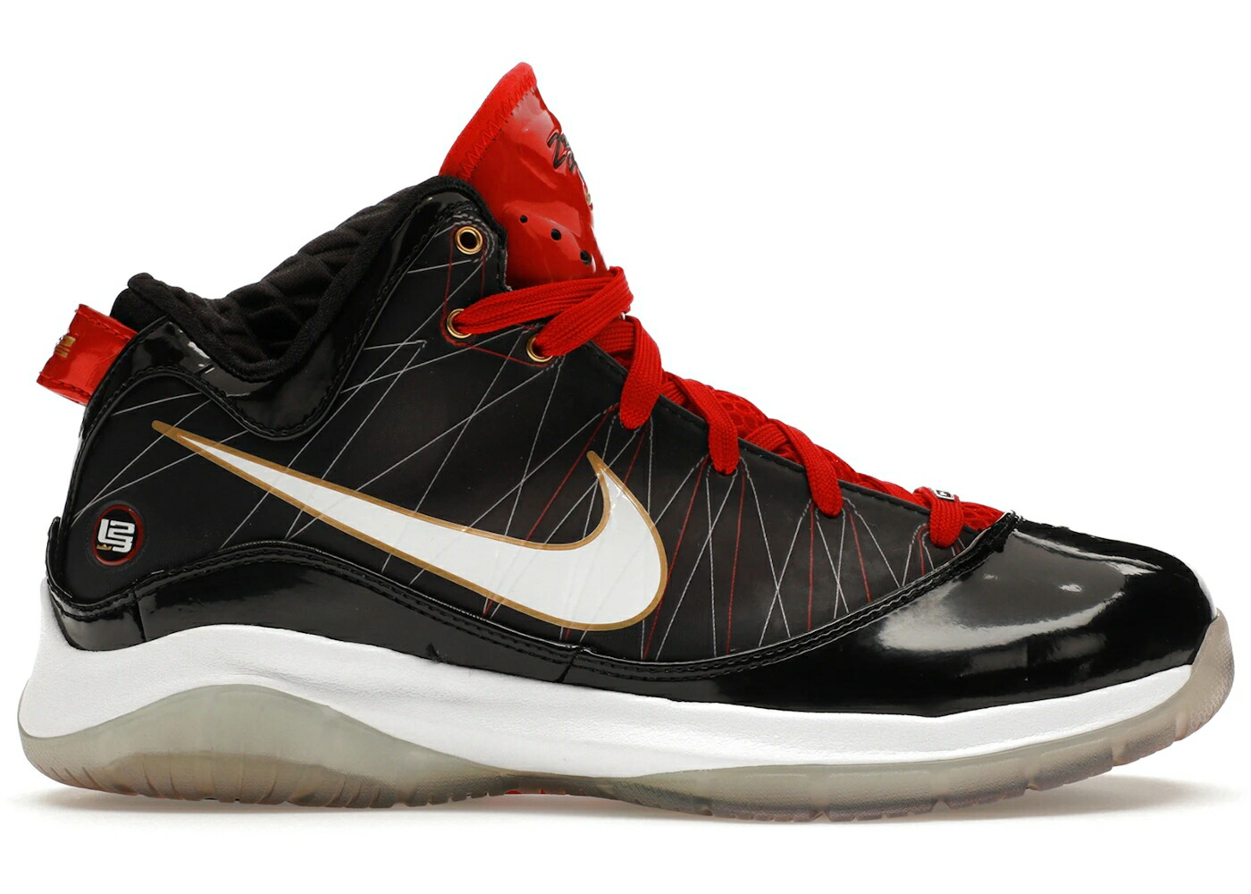 ナイキ レブロン 黒いこと 黒いこと 白いこと 白いこと 赤 赤いこと P.S. スニーカー メンズ NIKE LEBRON 7 なおなお書き BRED / BLACK WHITE SPORT RED METALLIC