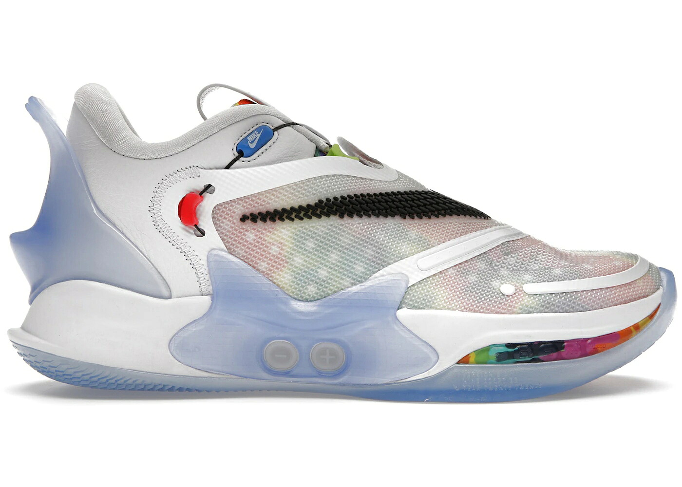 ナイキ アダプト タイ 白いこと 白いこと 黒いこと 黒いこと 2.0 スニーカー メンズ NIKE ADAPT BB TIE DYE (US CHARGER) / WHITE BLACK MULTI COLOR