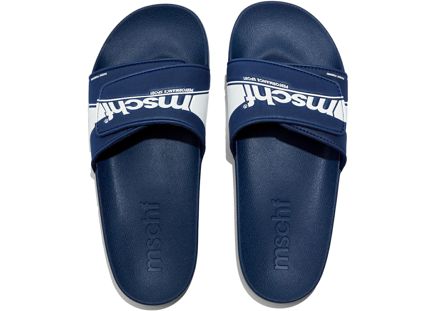 紺色 米国海軍 白いこと 白いこと スニーカー メンズ MSCHF SLIDES NAVY / NAVY WHITE