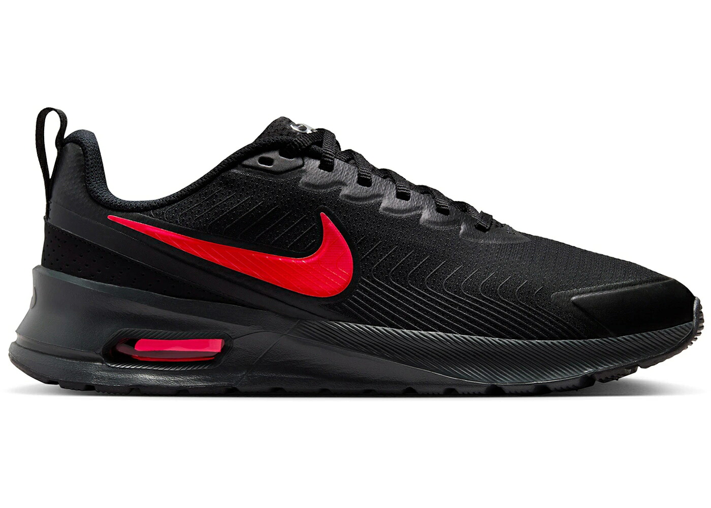 ナイキ マックス 黒いこと 黒いこと 赤 赤いこと エア湖マックス スニーカー メンズ NIKE AIR MAX NUAXIS BLACK UNIVERSITY RED / BLACK BLACK BLACK UNIVERSITY RED