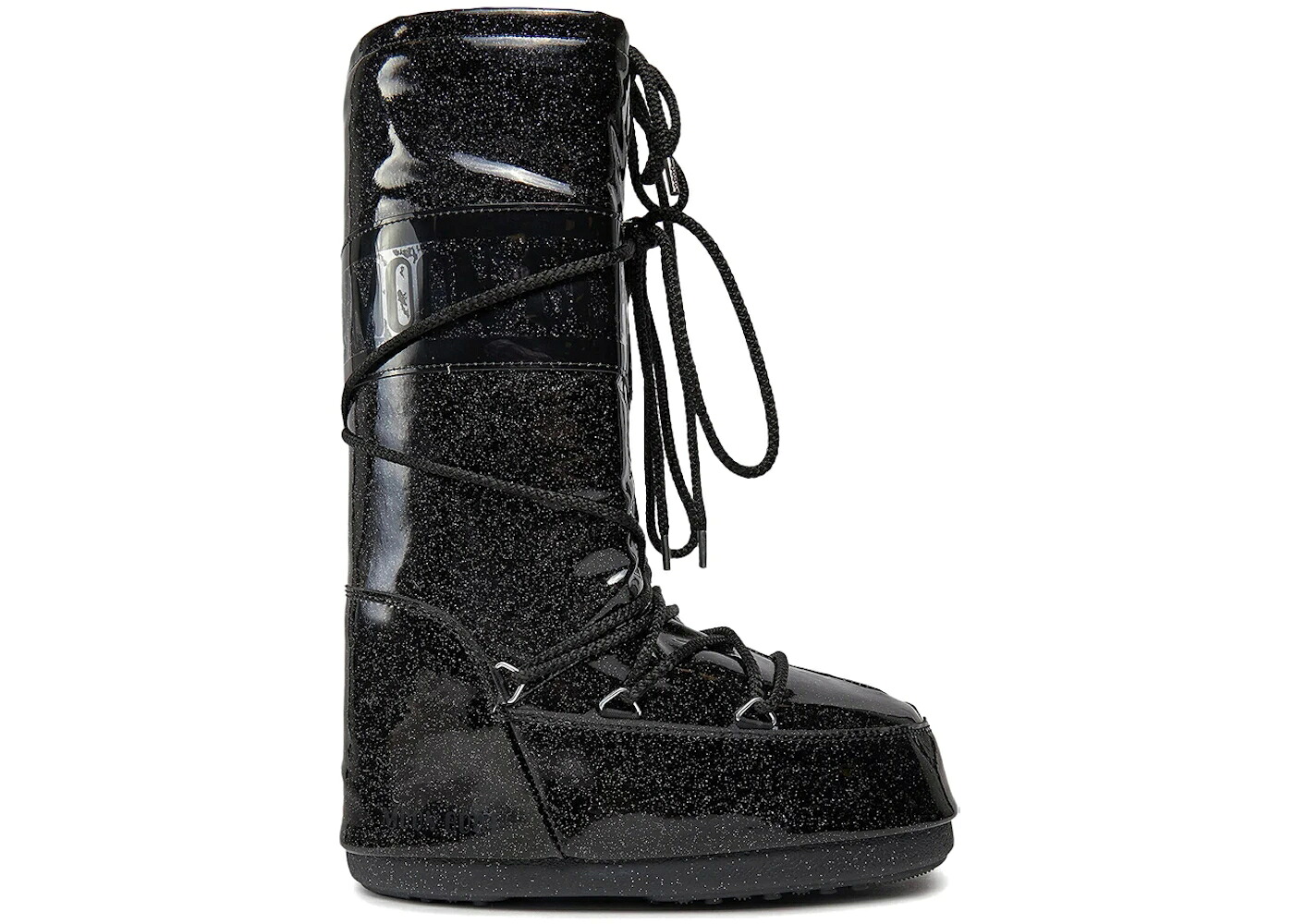 お月さまブーツ ブーツ アイコン 黒いこと 黒いこと スニーカー ユニ一発やる MOON BOOT MOON BOOT ICON GLITTER BLACK / メンズ