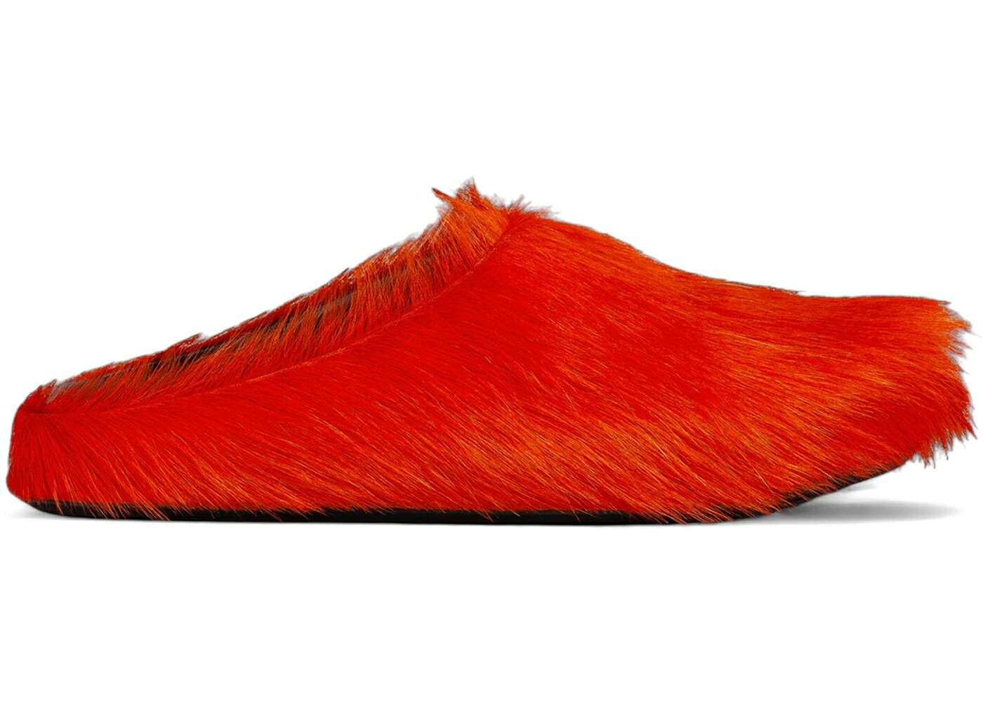 マルニ 橙 オレンジ色 スニーカー メンズ MARNI LONG HAIR CALFSKIN FUSSBETT SABOT MULE ORANGE /