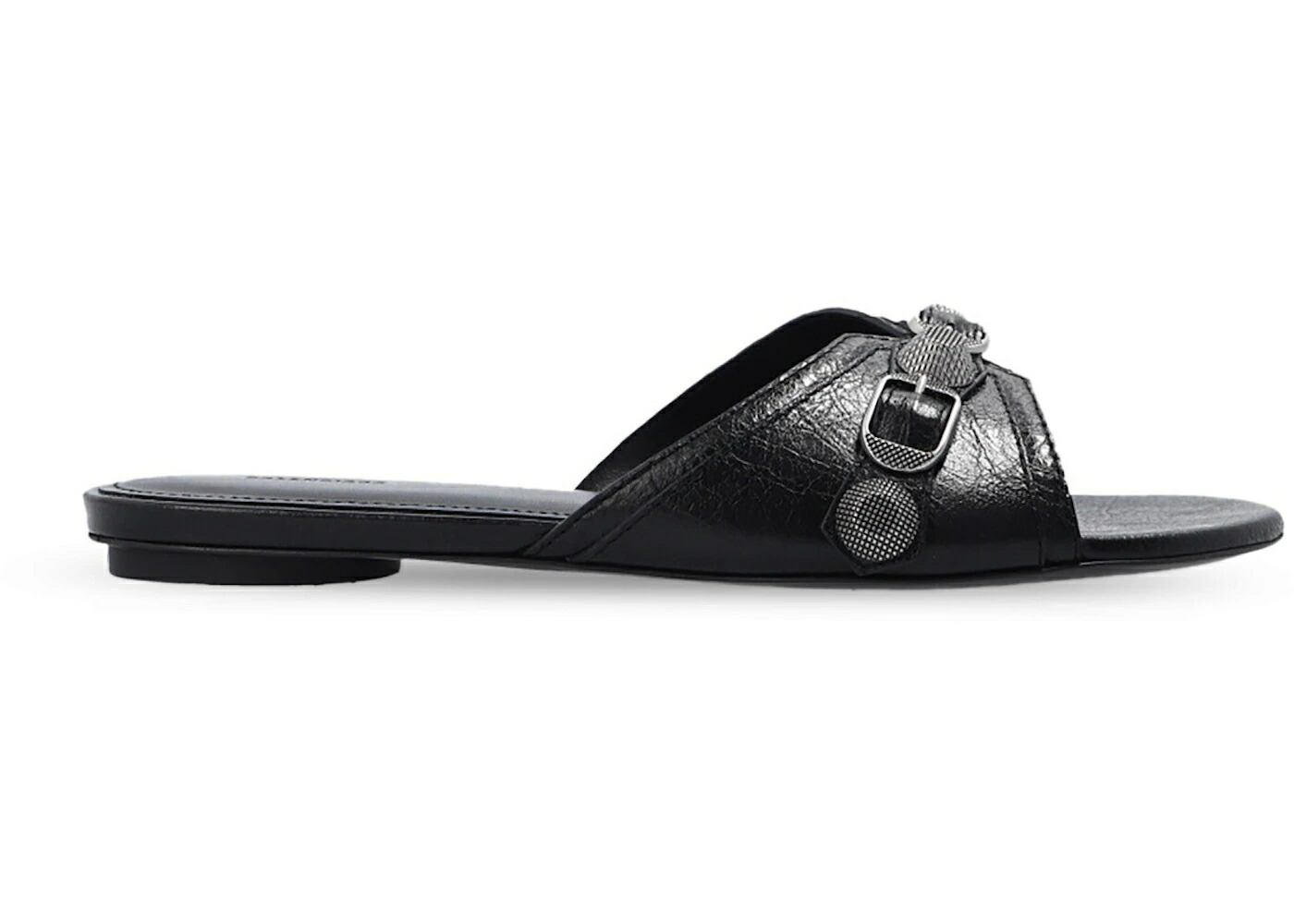 バレンシアガ 黒いこと 黒いこと スニーカー レディース BALENCIAGA CAGOLE SANDAL BLACK (WOMENS) / BLACK AGED NIKEL
