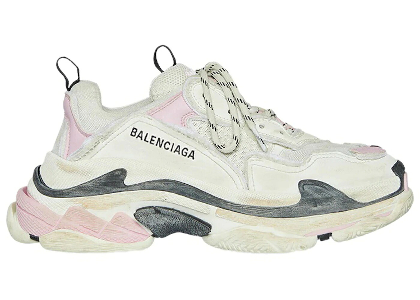 バレンシアガ 白いこと 白いこと さくら色 WOMEN\u0027S スニーカー レディース BALENCIAGA TRIPLE S WHITE PINK (PRE-DISTRESSED) (WOMEN\u0027S) / WHITE PINK