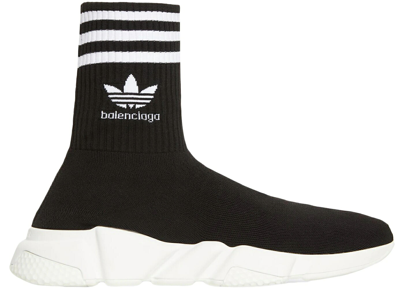 バレンシアガ アディダス 素早さ 調教師 黒いこと 黒いこと 白いこと 白いこと 中核グループ WOMEN\u0027S スニーカー レディース BALENCIAGA X ADIDAS SPEED TRAINER BLACK WHITE (WOMEN\u0027S) / CORE BLACK FOOTWEAR WHITE