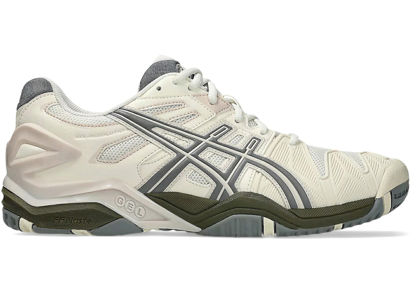 アシックス 皮膚軟化剤 薄墨色 薄墨色 スニーカー メンズ ASICS GEL-RESOLUTION 5 CREAM CLAY GREY / CREAM CLAY GREY