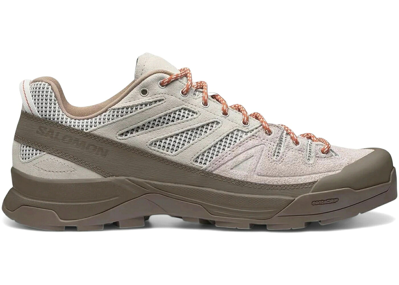 サロモン ウーブン しろがね色 しろがね色 スニーカー メンズ SALOMON X-ALP WOVEN WALNUT SILVER CLOUD / WALNUT SILVER CLOUD VANILLA ICE