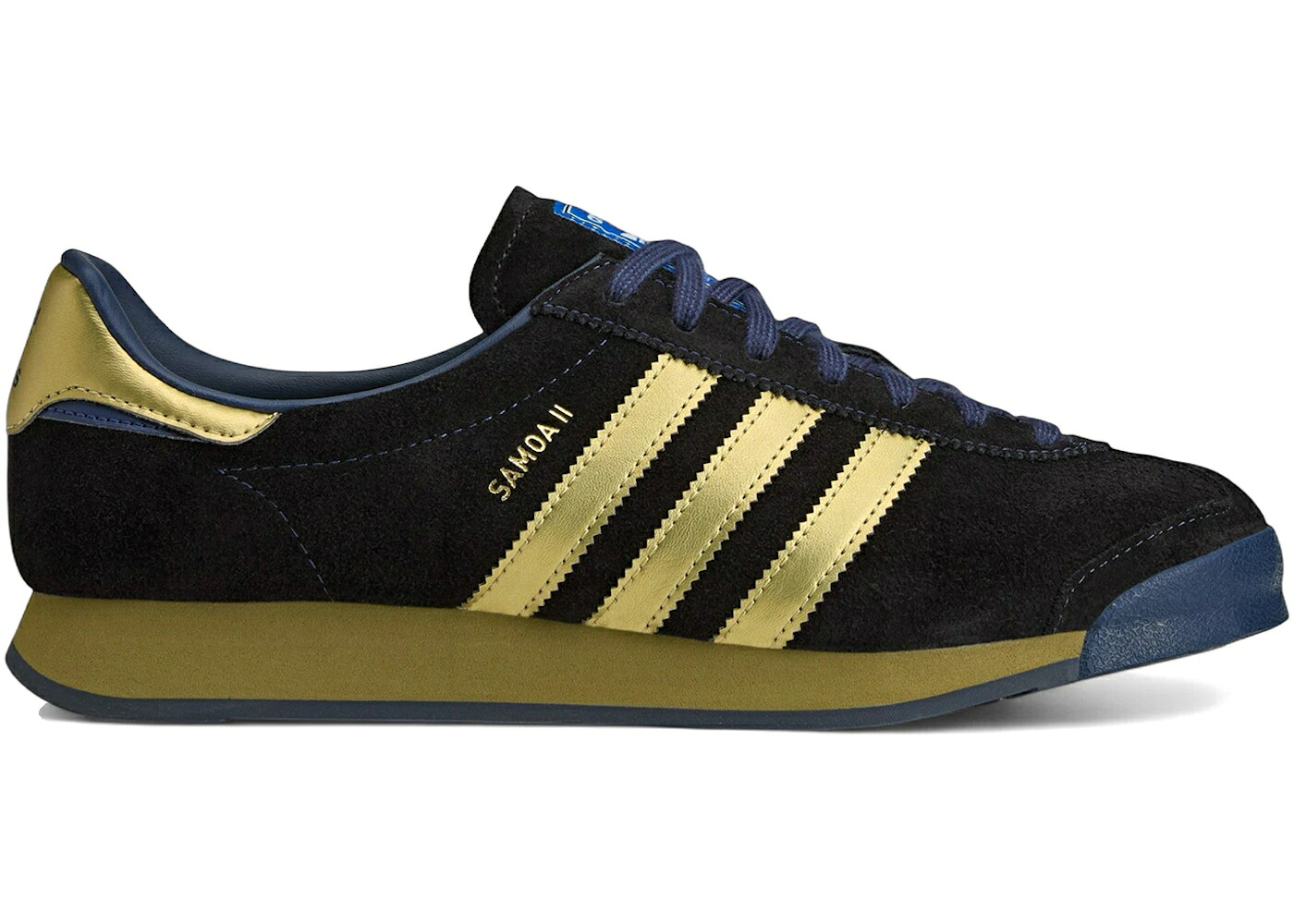 アディダス サモア テック 藍色 インディゴ ゴールド ナイト爵 スニーカー メンズ ADIDAS SAMOA II SPZL TECH INDIGO MATTE GOLD / TECH INDIGO MATTE GOLD NIGHT