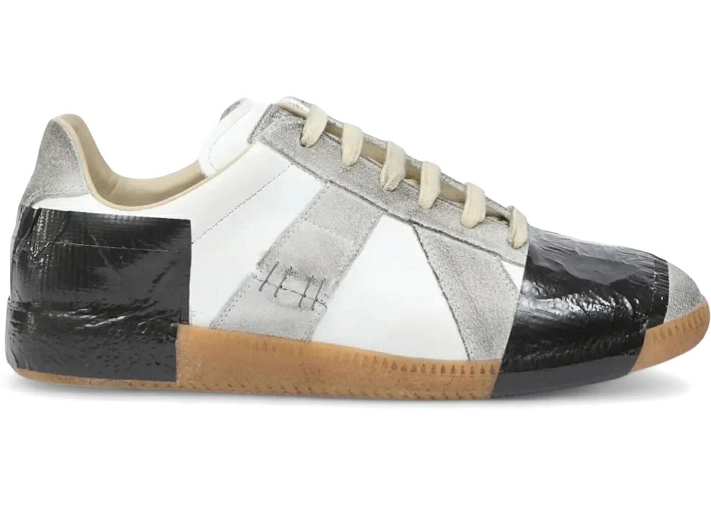 メゾンマルジェラ 白いこと 白いこと 黒いこと 黒いこと WOMEN\u0027S スニーカー レディース MAISON MARGIELA MAISON MARGIELA TAPED REPLICA OFF WHITE BLACK (WOMEN\u0027S) / OFF WHITE BLACK