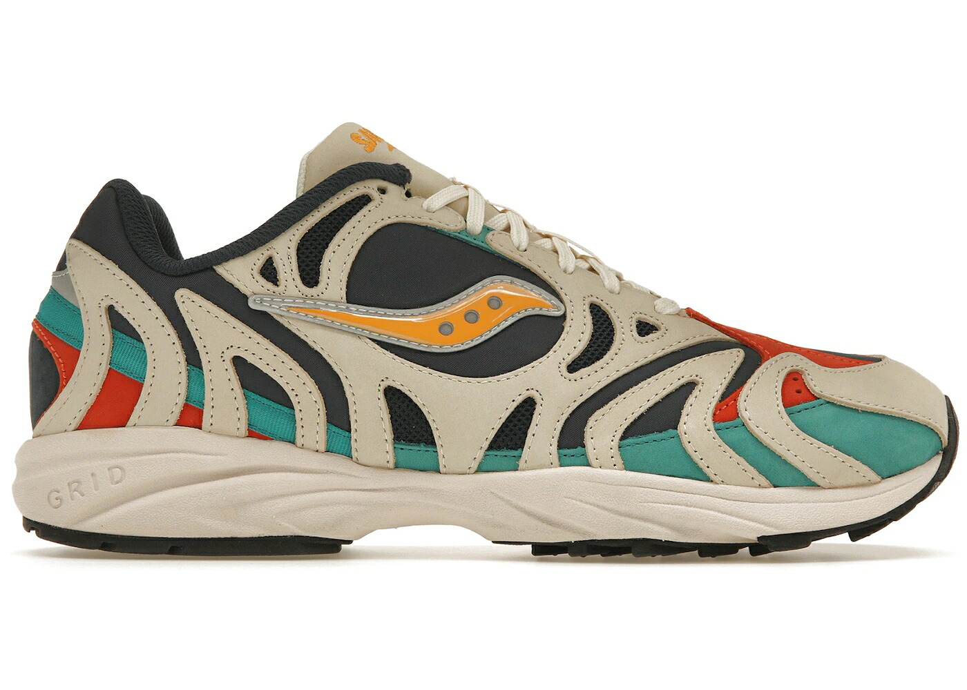 サッカニー 白色 ホワイト 青色 ブルー スニーカー メンズ SAUCONY GRID AZURA 2000 CHANGING TIDES / WHITE BLUE|スニケス
