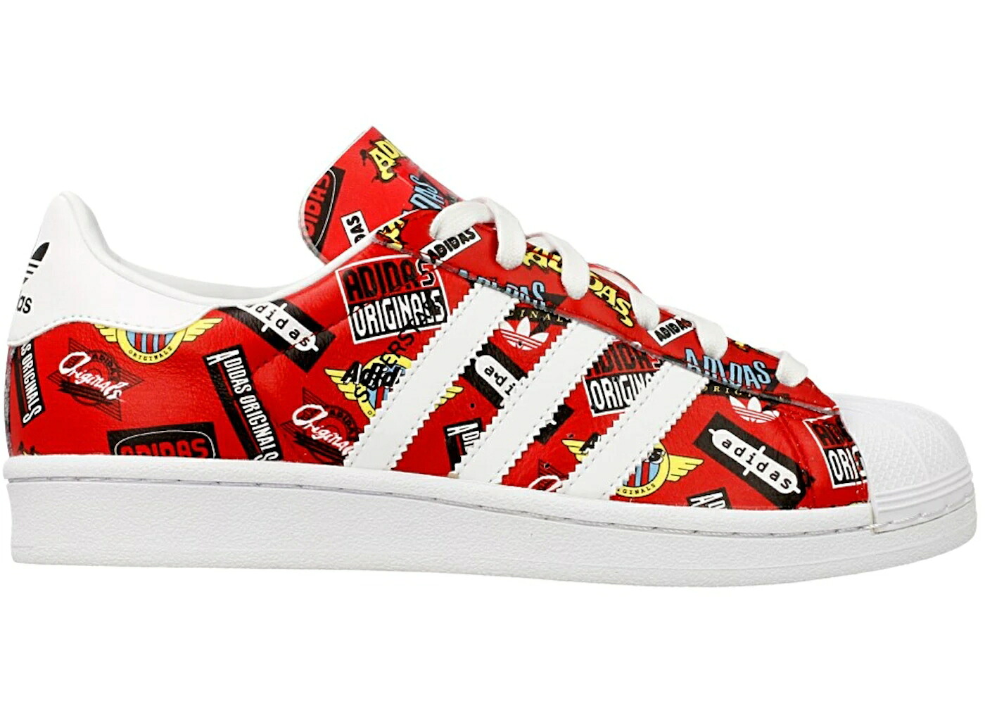 アディダス はやりっ子 赤 赤いこと 白いこと 白いこと スニーカー メンズ ADIDAS SUPERSTAR NIGO ALLOVER PRINT RED / SCARLET FOOTWEAR WHITE