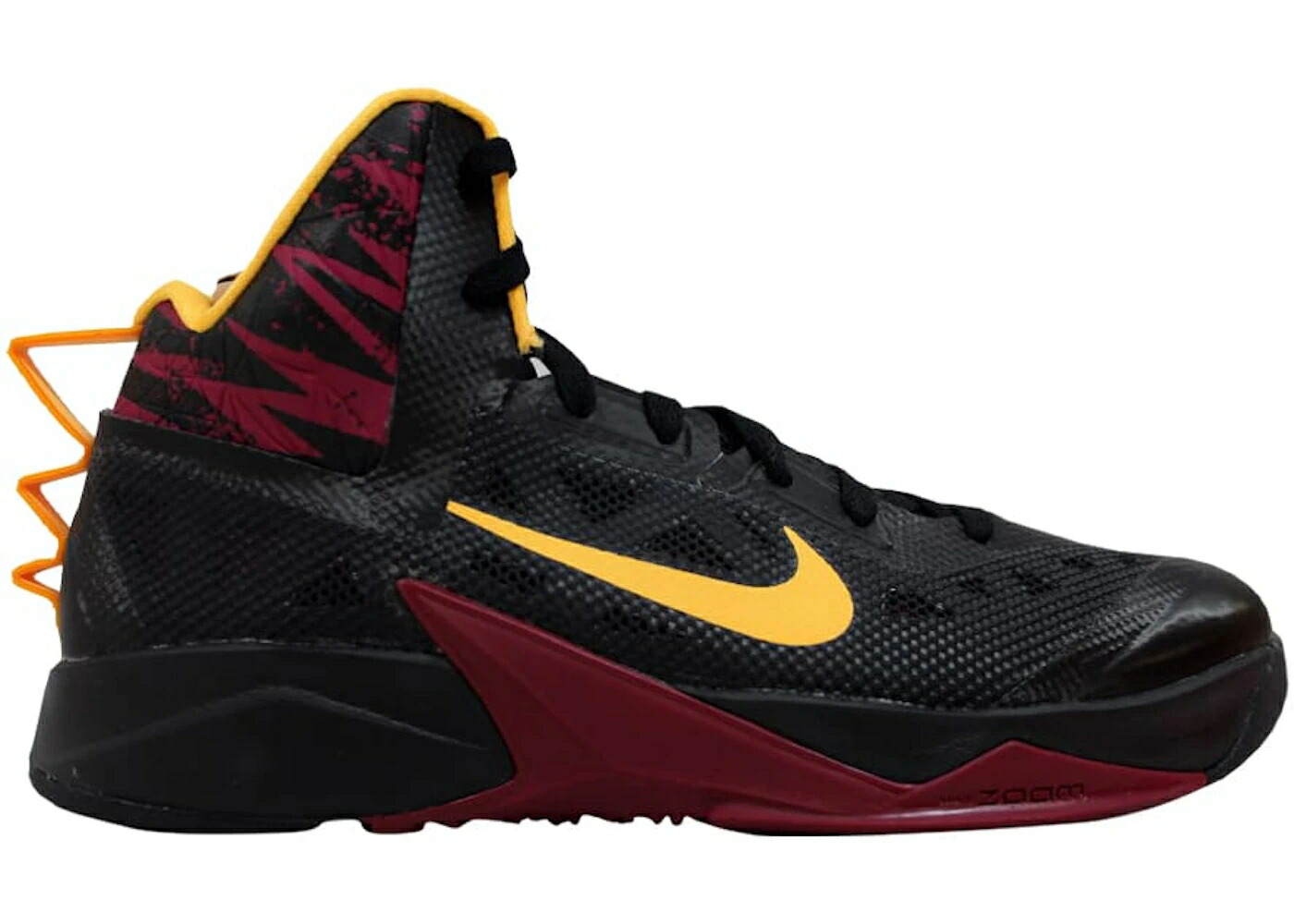 ナイキ 望遠レンズ ハイパーフューズ 赤 赤いこと 黒いこと 黒いこと レーザ 橙 オレンジ色 スニーカー メンズ NIKE ZOOM HYPERFUSE 2013 BLACK/LASER ORANGE-RASPBERRY RED / BLACK LASER ORANGE RASPBERRY RED
