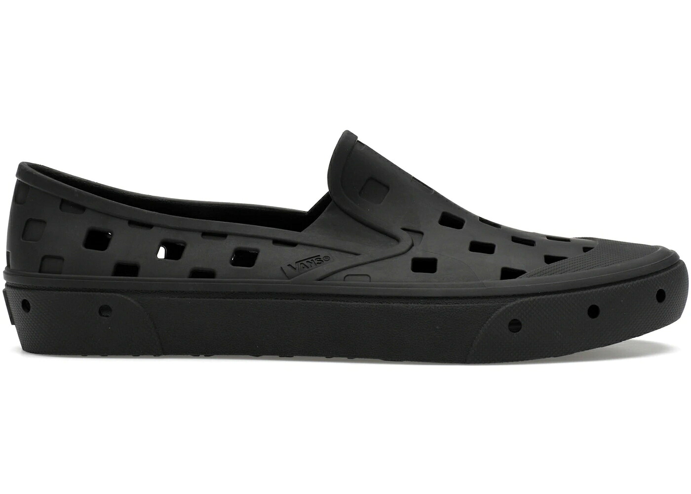 ヴァンズ バンズ スリッポン 黒いこと 黒いこと スニーカー メンズ VANS TREK SLIP-ON BLACK /