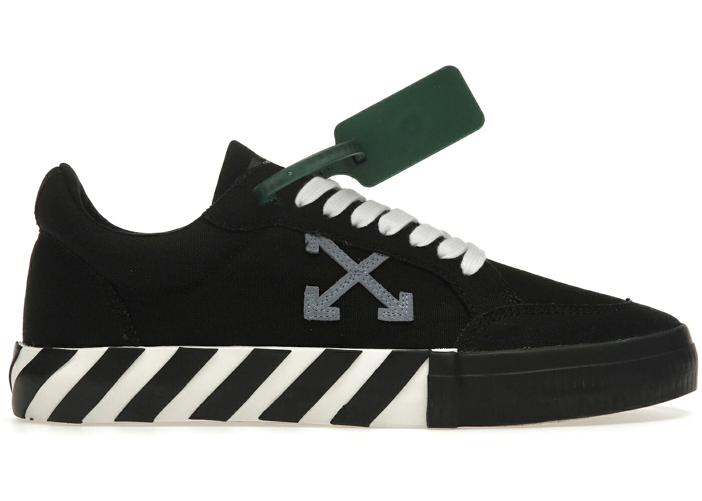オフホワイト 白色 ホワイト 黒色 ブラック 青色 ブルー スニーカー メンズ OFF-WHITE VULC LOW CANVAS WHITE BLACK BLUE (FW22) / WHITE BLACK BLUE｜スニケス