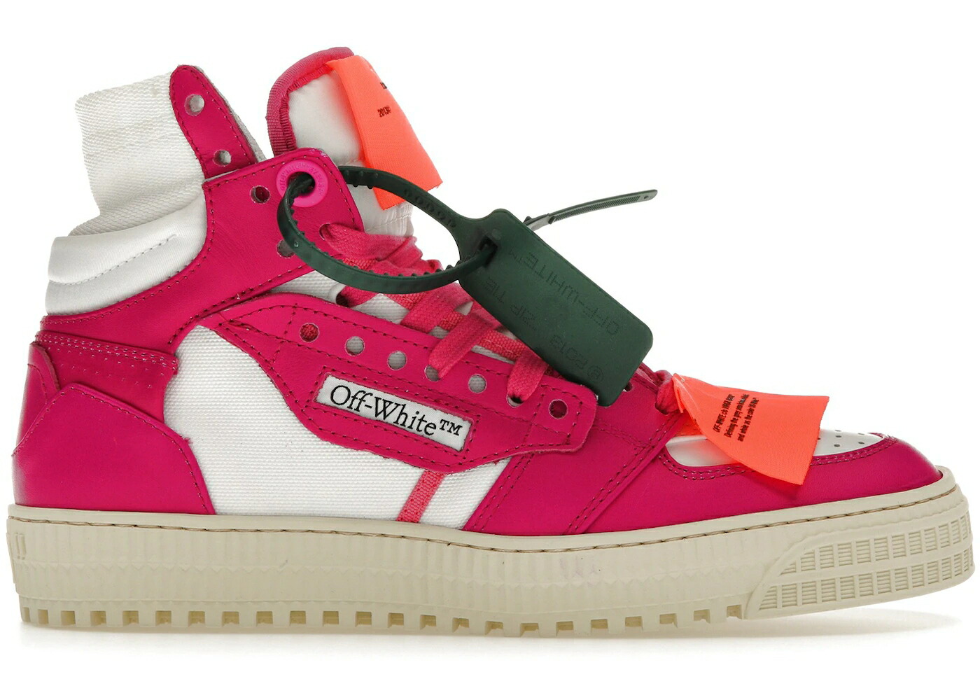 象牙色 厚地の外套 なめし革 白いこと 白いこと 3.0 WOMEN\u0027S スニーカー レディース OFF-WHITE OFF COURT LEATHER WHITE FUCHSIA (WOMEN\u0027S) / WHITE FUCHSIA