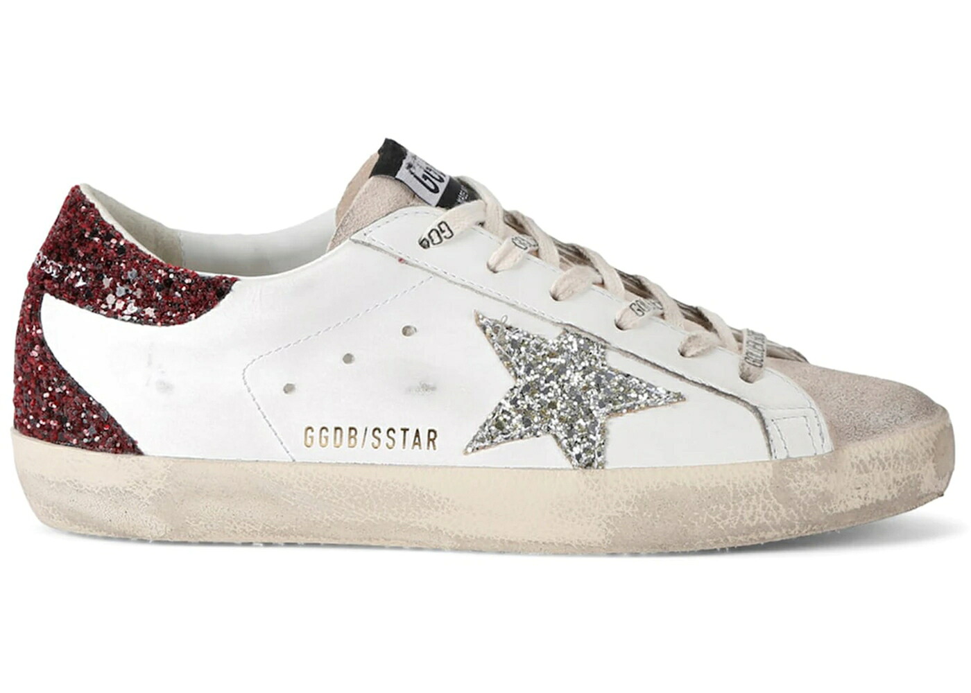 ゴールデングース 白いこと 白いこと しろがね色 しろがね色 WOMEN\u0027S スニーカー レディース GOLDEN GOOSE GOLDEN GOOSE SUPER-STAR WHITE BORDEAUX SILVER (WOMEN\u0027S) / WHITE BORDEAUX SILVER
