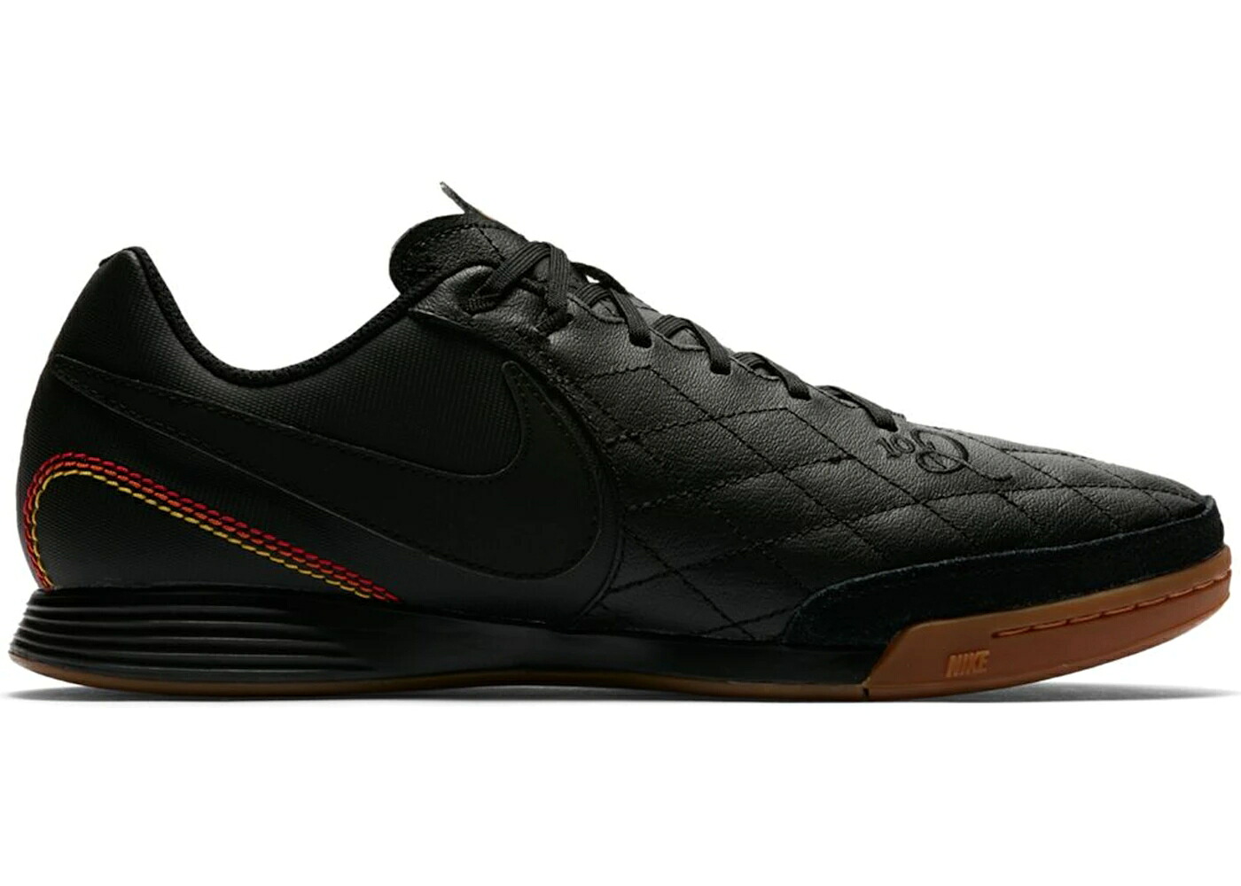 ナイキ ティエンポ 黒いこと 黒いこと ゴールド スニーカー メンズ NIKE TIEMPO LIGERA IV 10R 集積回路 RONALDINHO BLACK GUM / BLACK METALLIC GOLD
