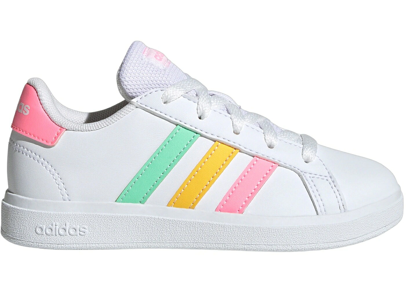 アディダス 競技場 厚地の外套 白いこと 白いこと サクラ色 2.0 お坊っちゃん キッズ ADIDAS GRAND COURT CLOUD WHITE PULSE MINT BEAM PINK (GS) / CLOUD WHITE PULSE MINT BEAM PINK もの言う花 マタニティ スニーカー