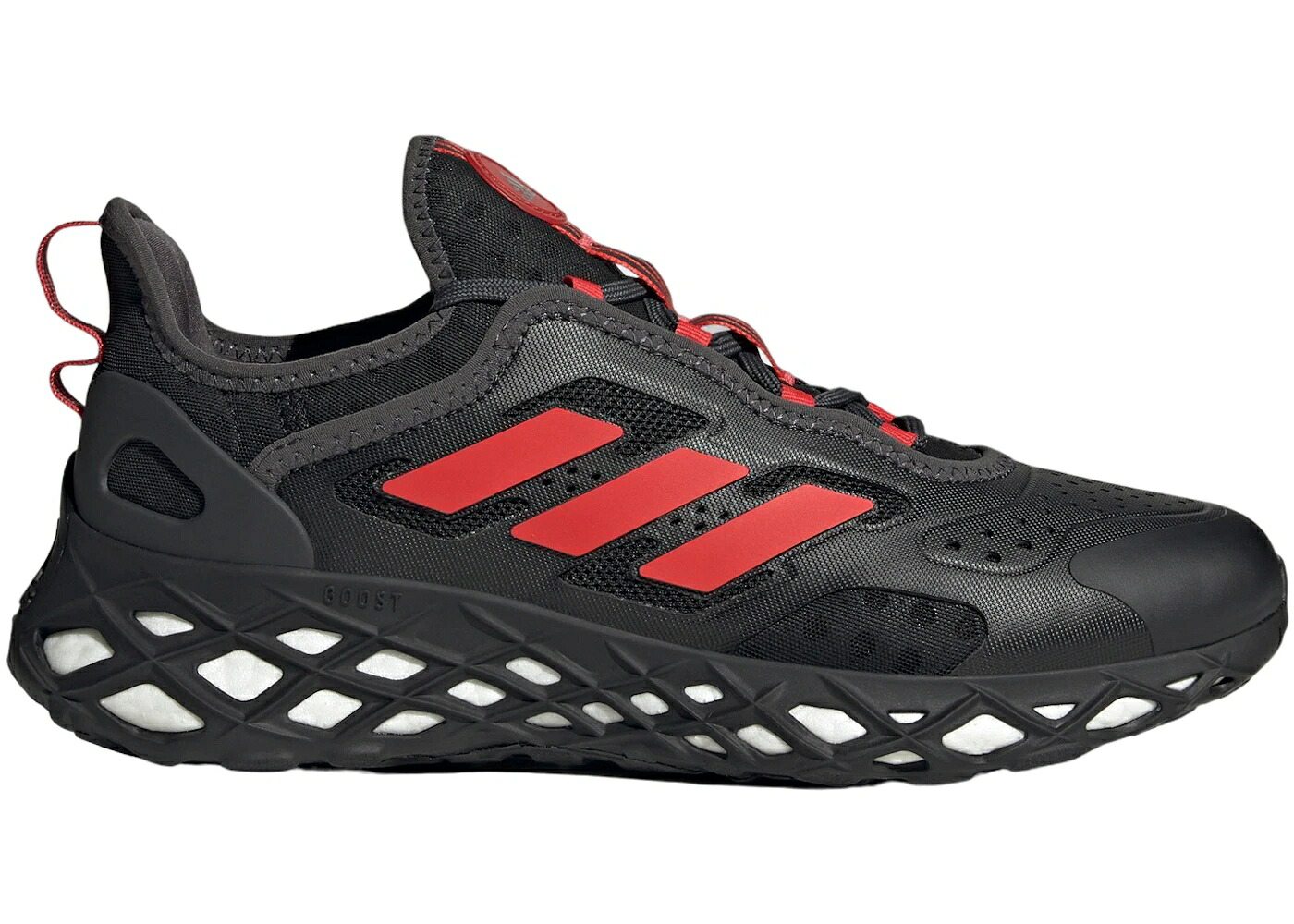 アディダス ブースト 中核グループ 黒いこと 黒いこと 赤 赤いこと 炭素 スニーカー メンズ ADIDAS WEB BOOST CORE BLACK RED CARBON / CORE BLACK RED CARBON