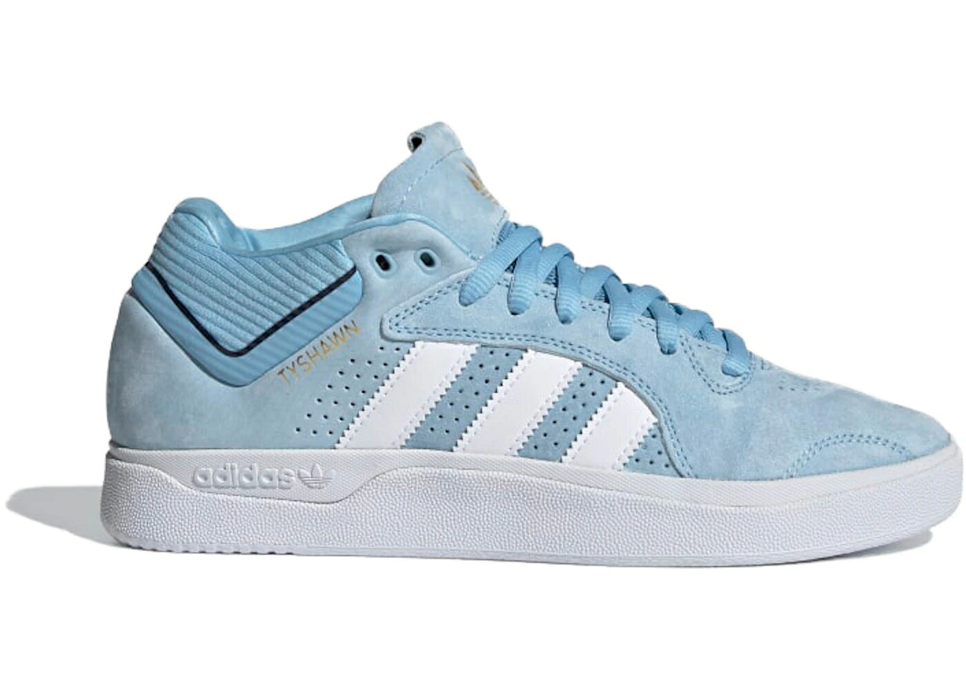アディダス 青色 ブルー 白色 ホワイト ゴールド スニーカー メンズ ADIDAS TYSHAWN CLEAR BLUE / CLEAR BLUE CLOUD WHITE GOLD｜スニケス 39,065円