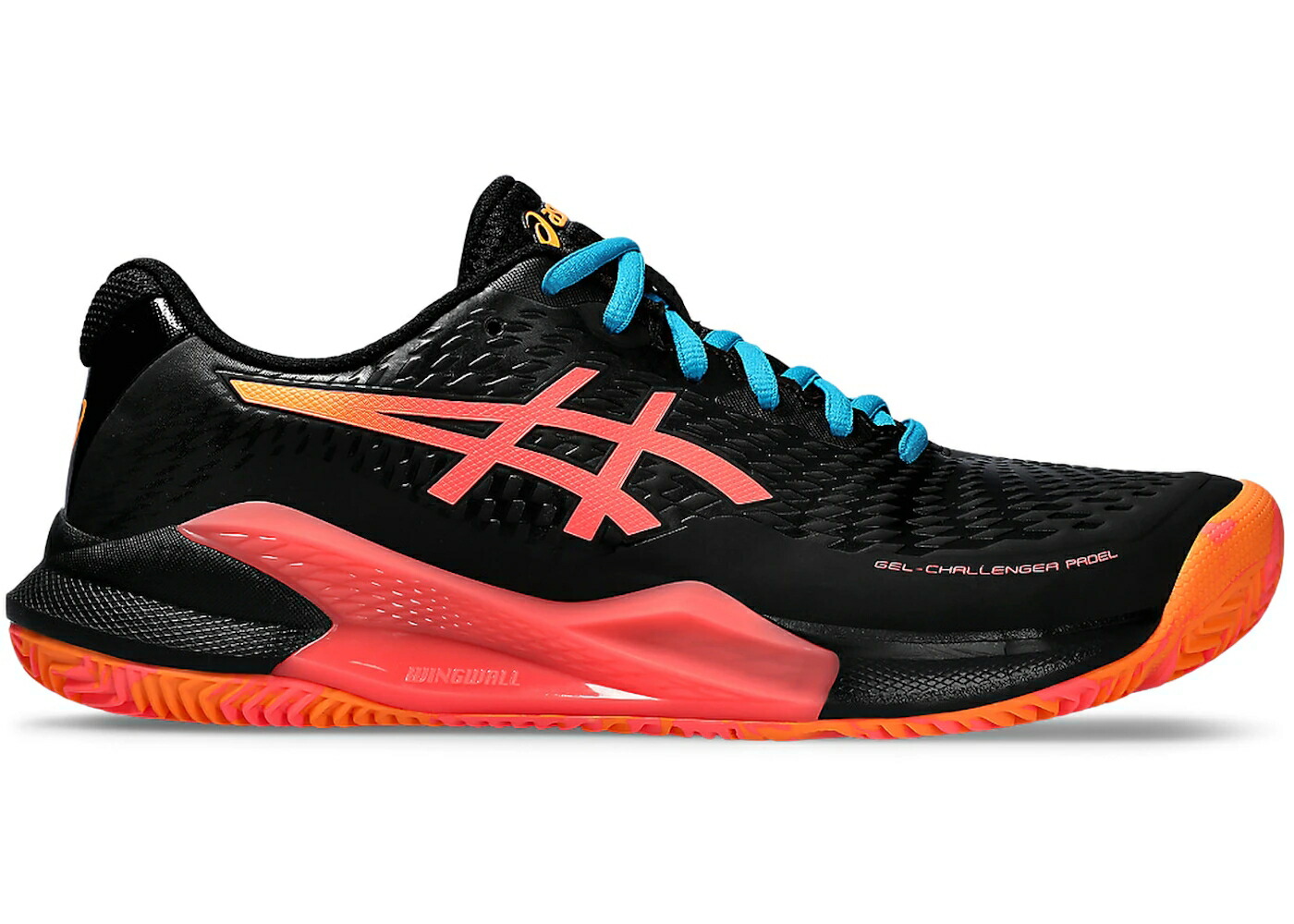 アシックス 黒いこと 黒いこと スニーカー メンズ ASICS GEL-CHALLENGER 14 PADEL BLACK BLAZING CORAL / BLACK BLAZING CORAL