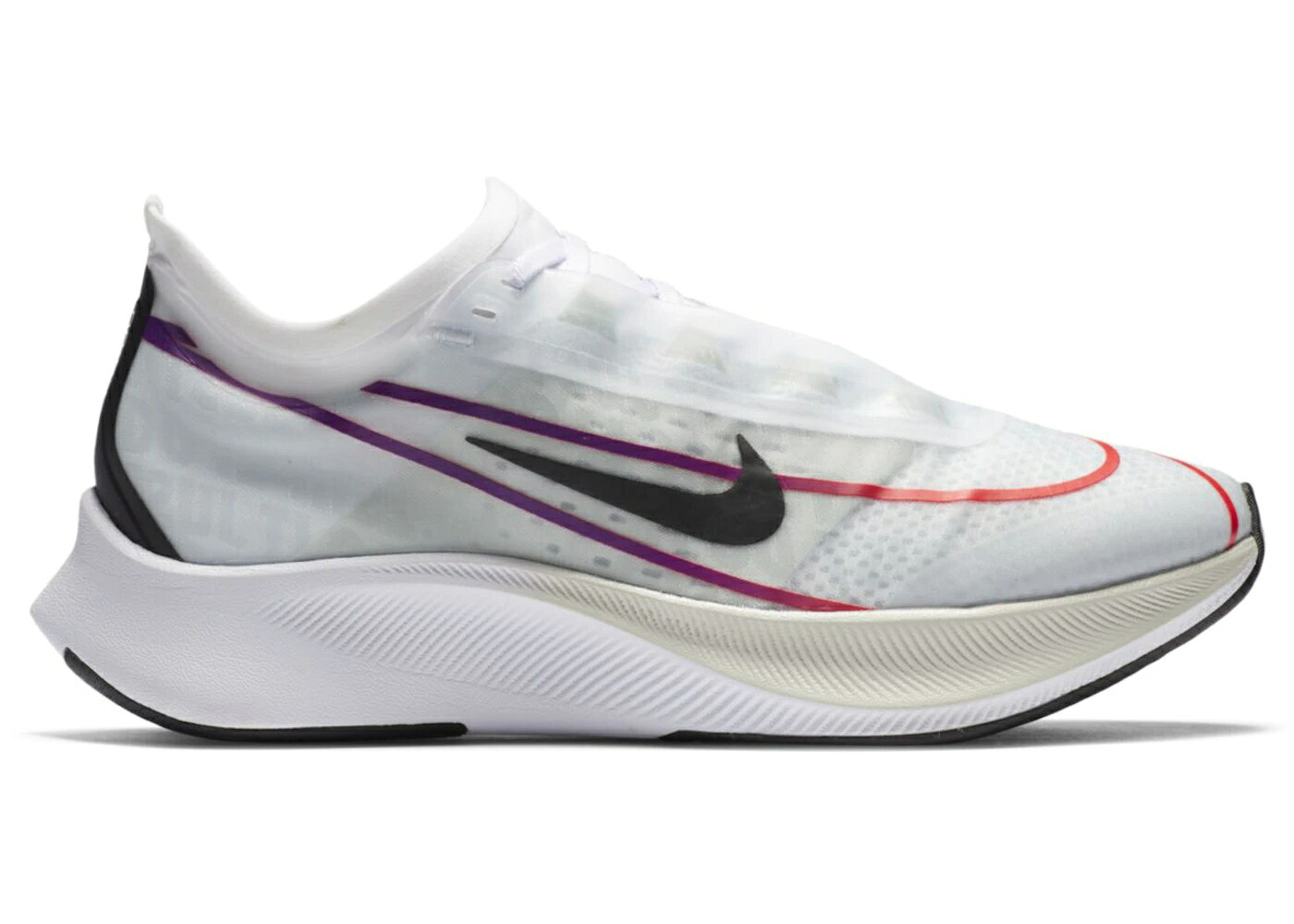 ナイキ ズーム 白色 ホワイト 紫 バイオレット クリムゾン ズームフライ WOMEN'S スニーカー レディース NIKE ZOOM FLY 3 WHITE VIOLET CRIMSON (WOMEN'S) / WHITE HYPER VIOLET FLASH CRIMSON｜スニケス 58,355円