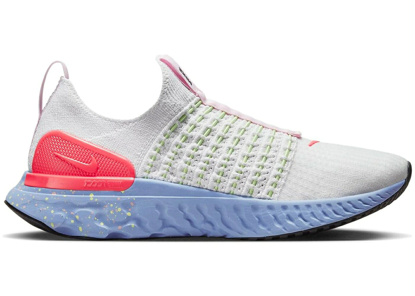 ナイキ リアクト ラン フライニット プラチナム WOMEN'S スニーカー レディース NIKE REACT PHANTOM RUN FLYKNIT 2 CONFETTI (WOMEN'S) / PLATINUM TINT BARELY VOLT COBALT｜スニケス