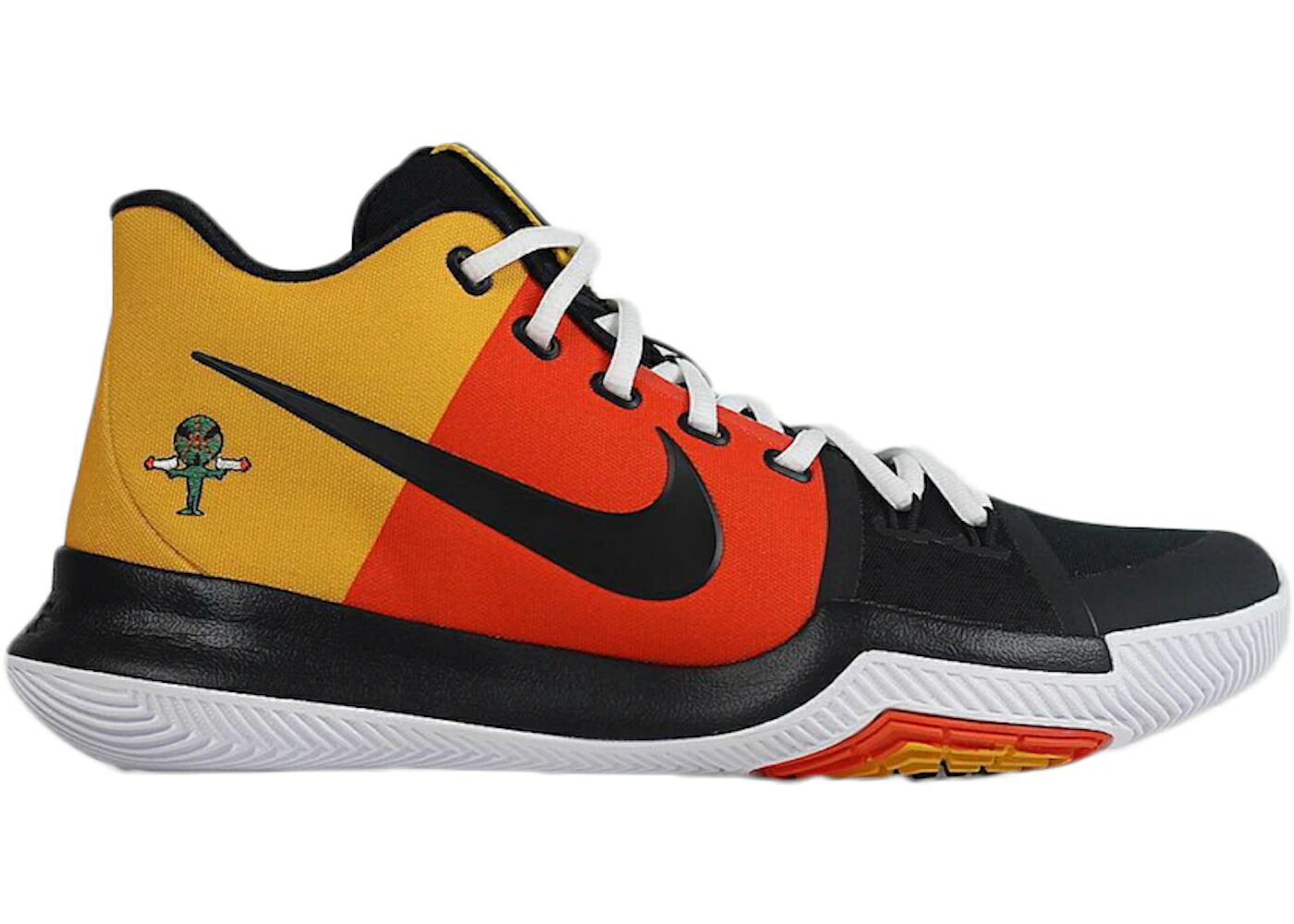 ナイキ カイリー 黄色 イエロー 橙 オレンジ 黒色 ブラック スニーカー メンズ NIKE KYRIE 3 RAY GUN / YELLOW FLASH ORANGE BLACK|スニケス